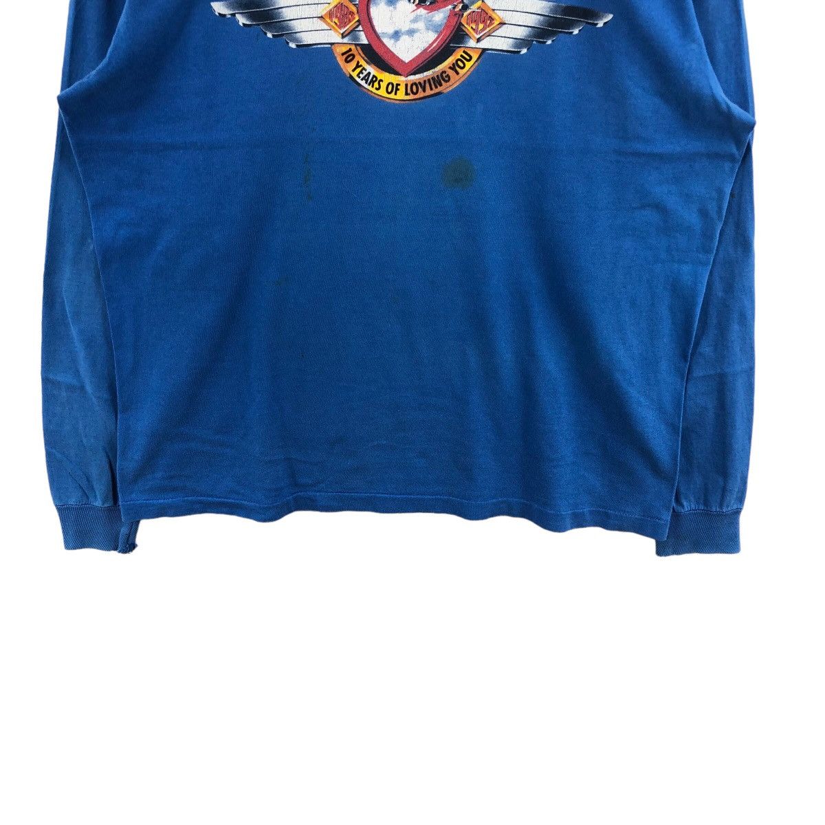 Fruit Of The Loom × Vintage Pick!! Vtg 90's SOUTHWEST AIRLINES Faded Long Sleeve Tshirt Size US XL / EU 56 / 4 - 4 Thumbnail
