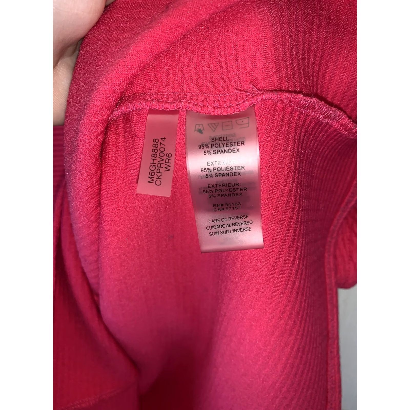 Calvin Klein Calvin Klein Women’s Tank Pink Key Hole Logo Beaded Slim M Sleeveless Pullover Casual Workwear Shirt Womens Size M / US 6-8 / IT 42-44 - 6 Thumbnail