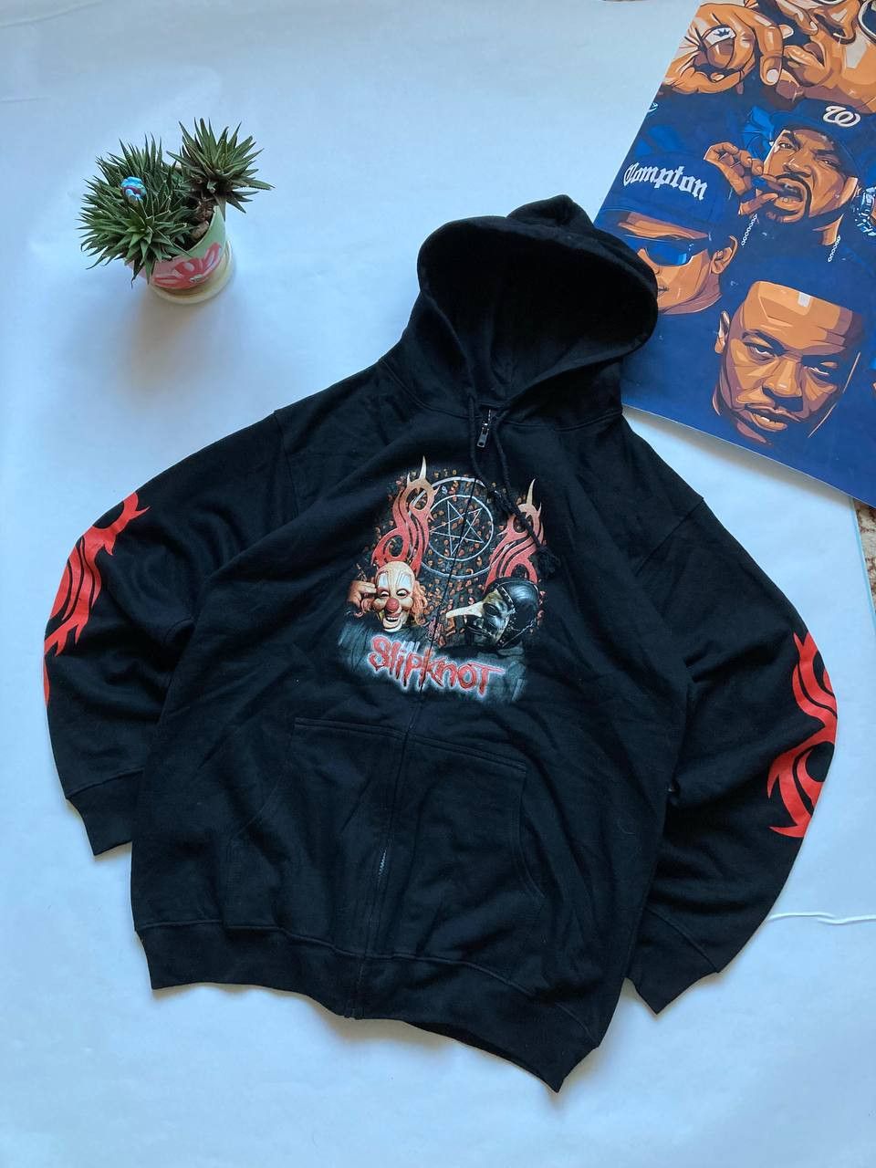 Band Tees × Slipknot Rare Slipknot Vintage Y2K Zip Up Hoodie Size US L / EU 52-54 / 3 - 2 Thumbnail