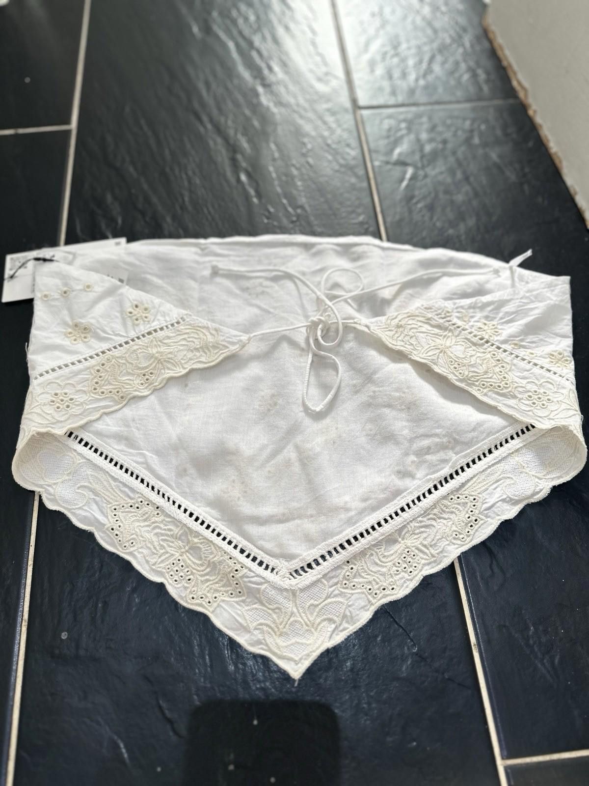 Zara ZARA embroidered cropped top with open back Size XXL / US 16-18 / IT 52-54 - 5 Thumbnail