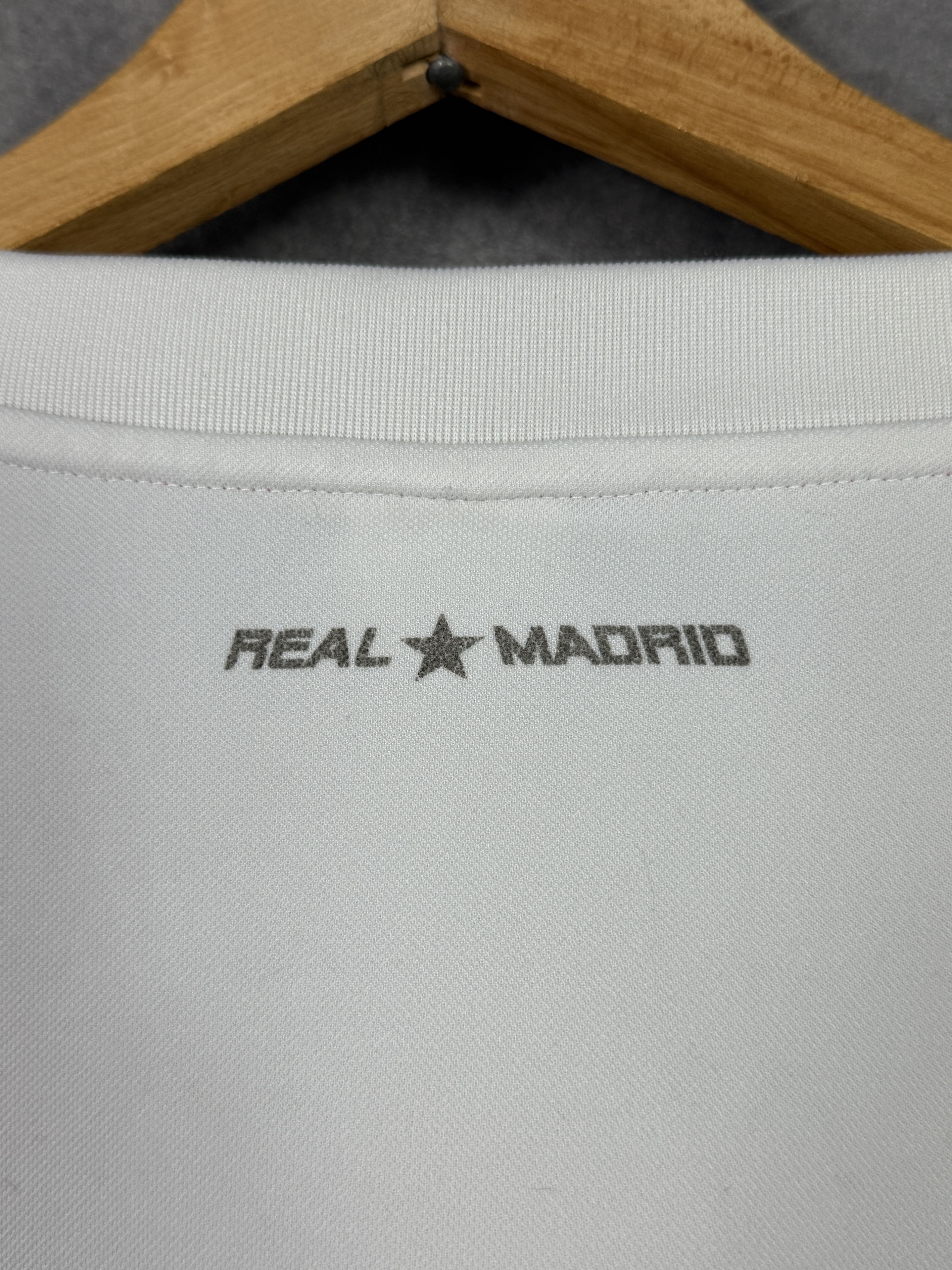 Adidas Adidas Real Madrid polyester sweatshirt white with stripes Size US L / EU 52-54 / 3 - 8 Thumbnail
