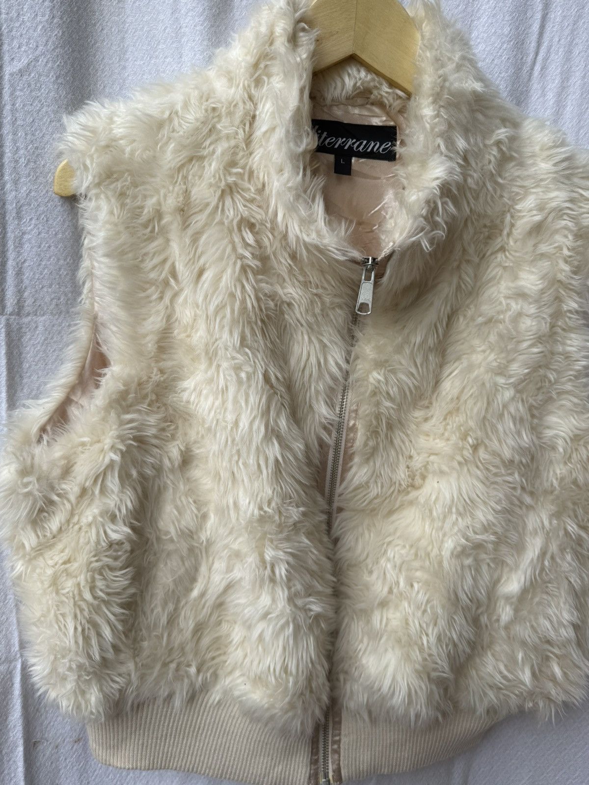 Japanese Brand Mohair fuzzy vest zipper japanese style Size US L / EU 52-54 / 3 - 4 Thumbnail