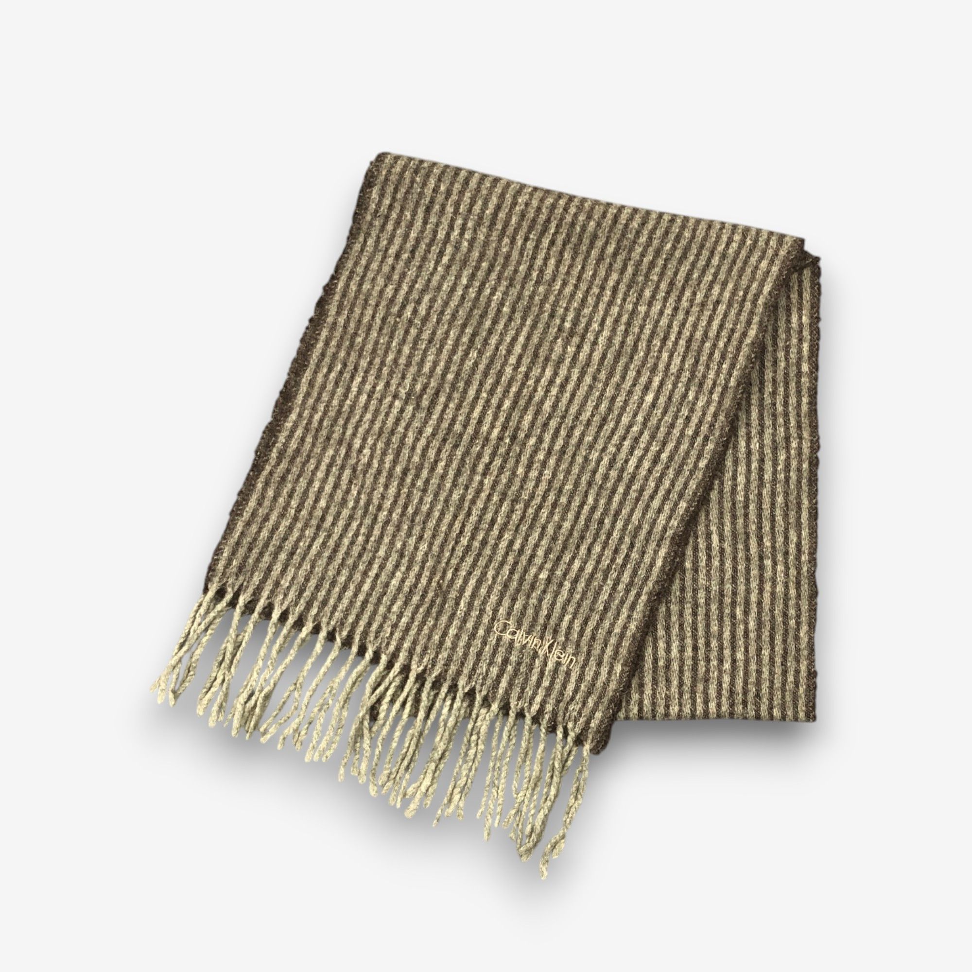 Calvin Klein Vintage Calvin Klein Scarf Muffler Wool Winter Scarves Size ONE SIZE - 2 Thumbnail