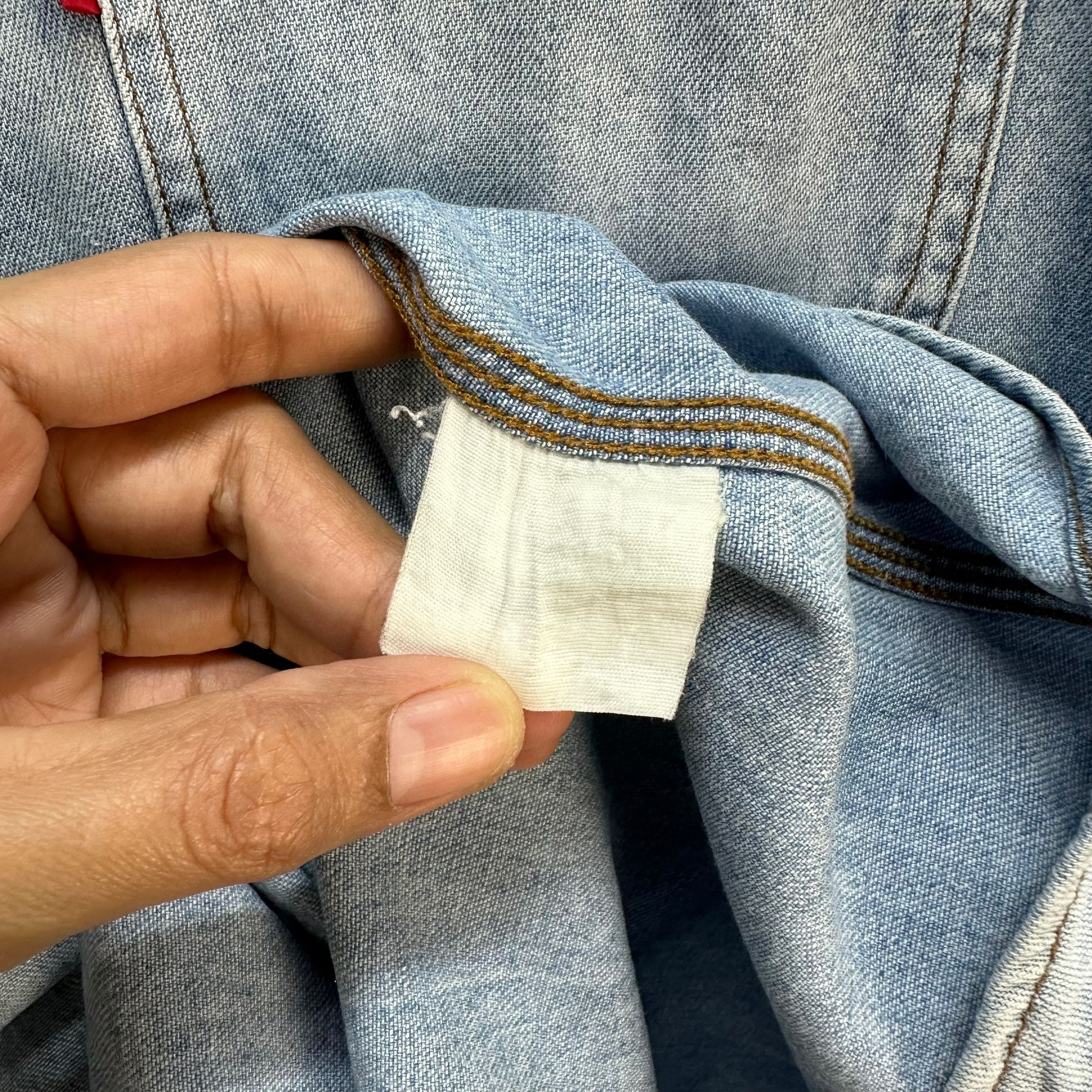 Vintage 90's LUCKY STRIKE Denim Button Shirt #A6-0147 Size US XL / EU 56 / 4 - 8 Thumbnail
