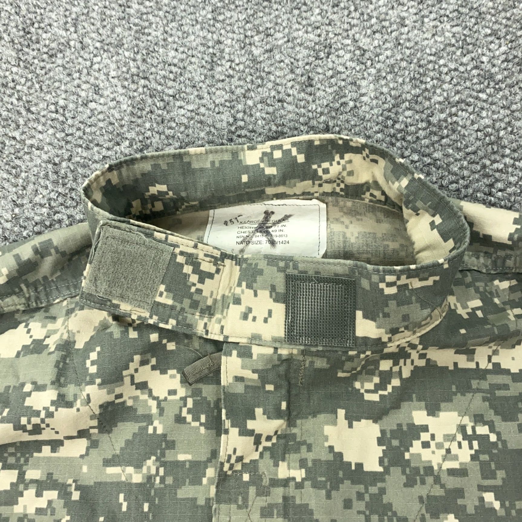 Vintage Bremen Bowdon Mfg. Co. US Army Combat Uniform Jacket Mens XL Regular Digital Camo Ripstop Green Military Size US XL / EU 56 / 4 - 2 Thumbnail