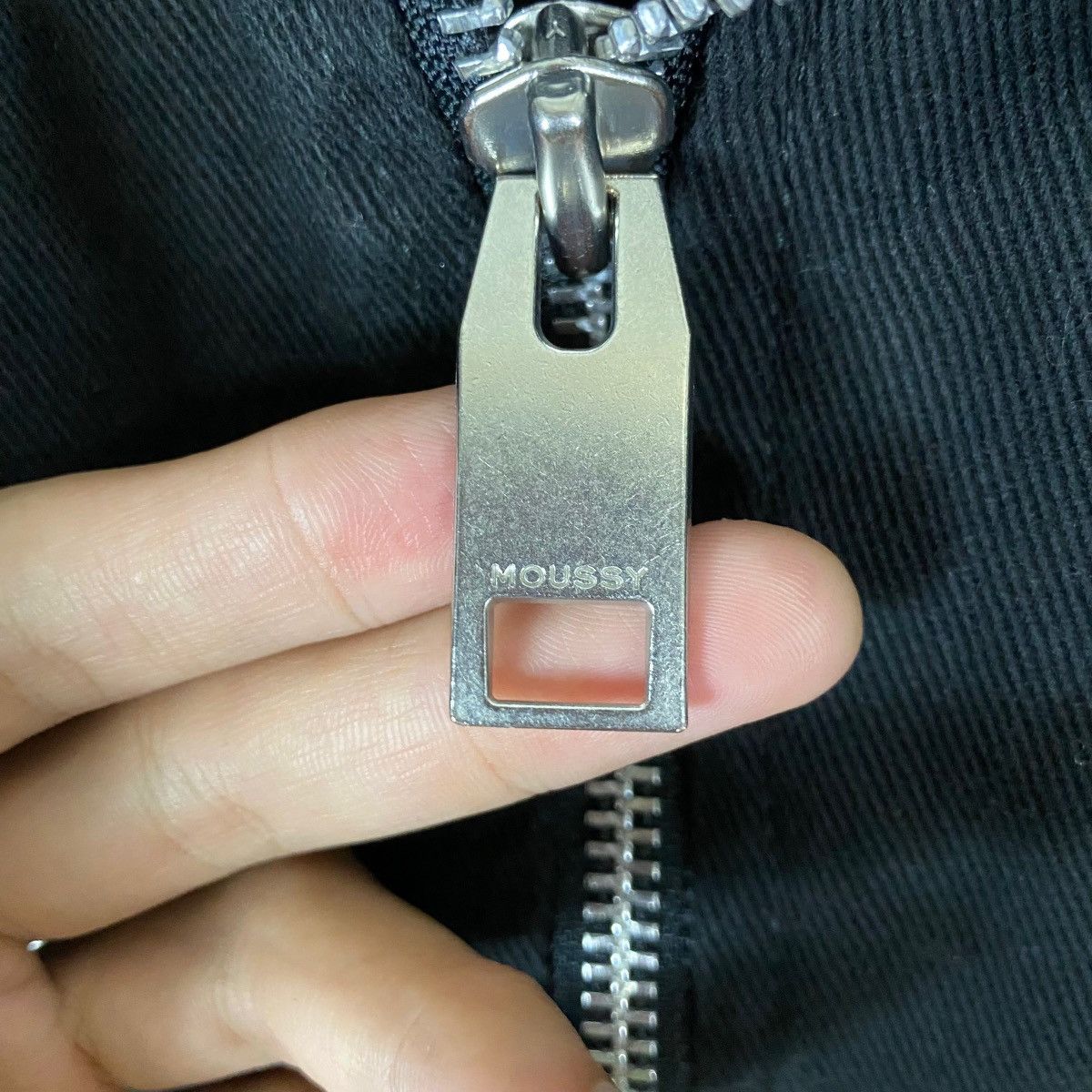 Japanese Brand Vintage Moussy Gothic Punk Rockabilly Zipper Jacket Size S / US 4 / IT 40 - 4 Thumbnail