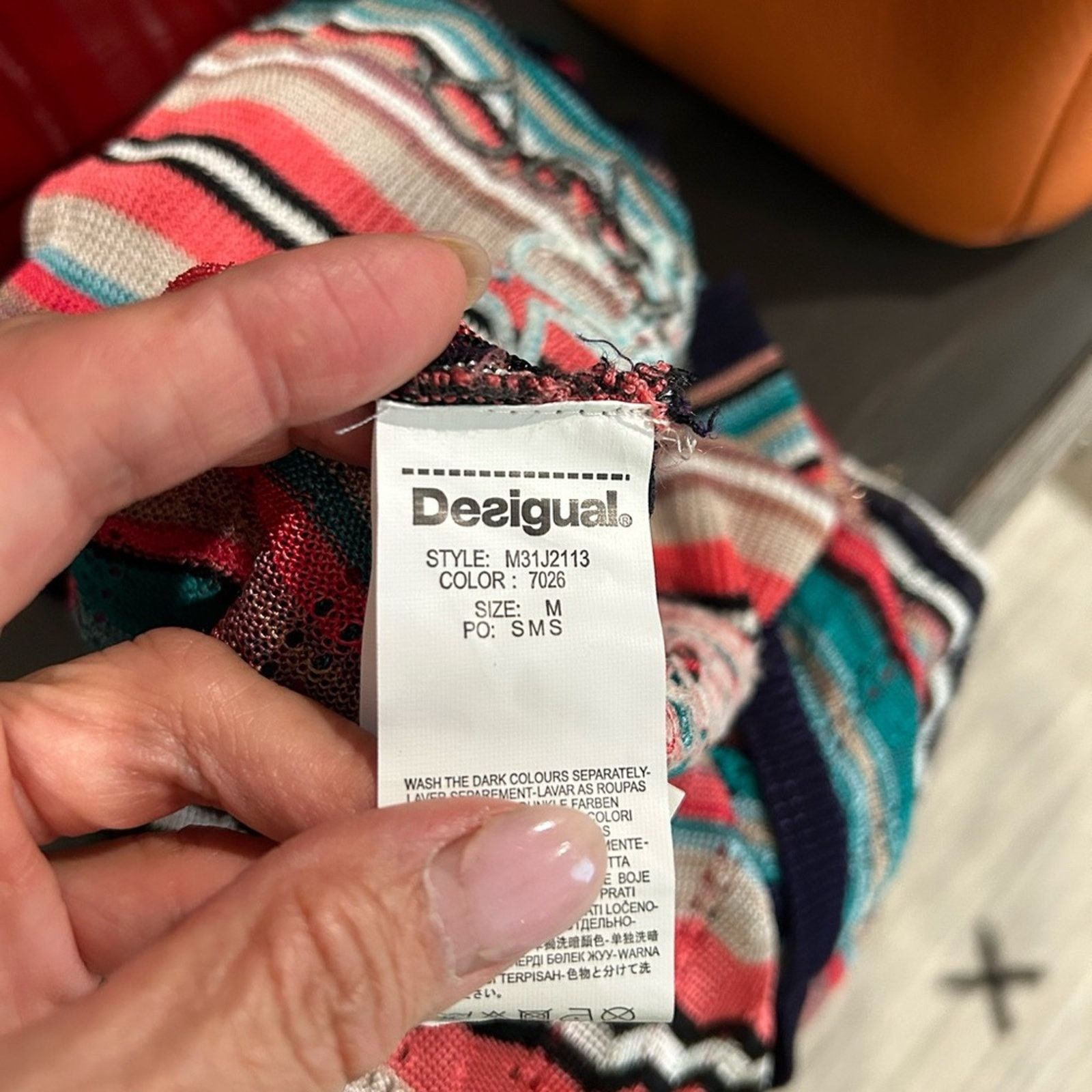 Desigual Desigual multicolored knit viscose women’s top medium Size M / US 6-8 / IT 42-44 - 6 Thumbnail