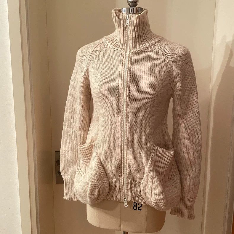 Yohji Yamamoto Yohji Yamamoto3D pocket wool knit jacket 2503-Nextarrow Size US M / EU 48-50 / 2 - 2 Thumbnail