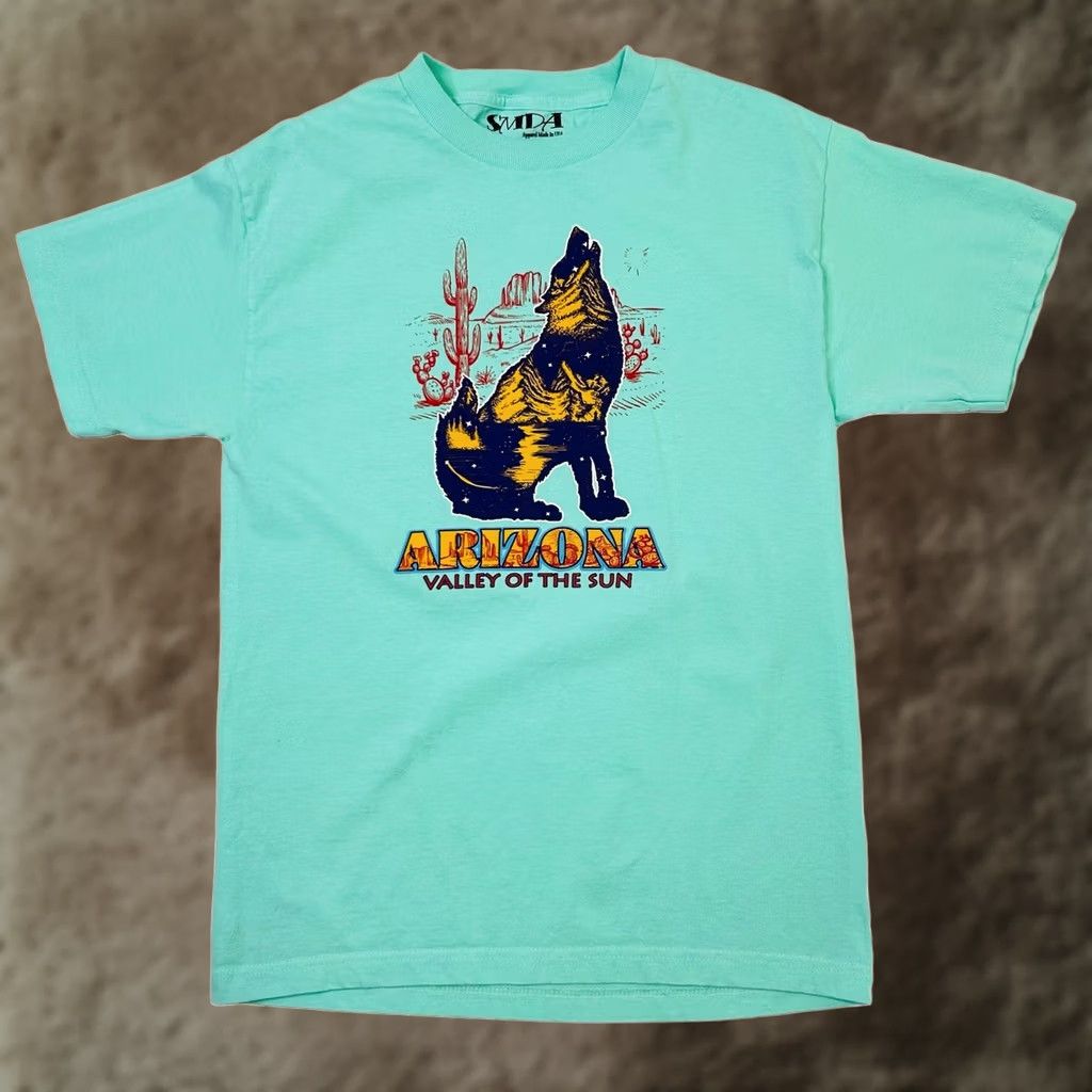 Vintage VINTAGE SMDA Arizona Valley Of The Sun T Shirt Size Medium Coyote Desert Cactus USA Made Size M / US 6-8 / IT 42-44 - 1 Thumbnail