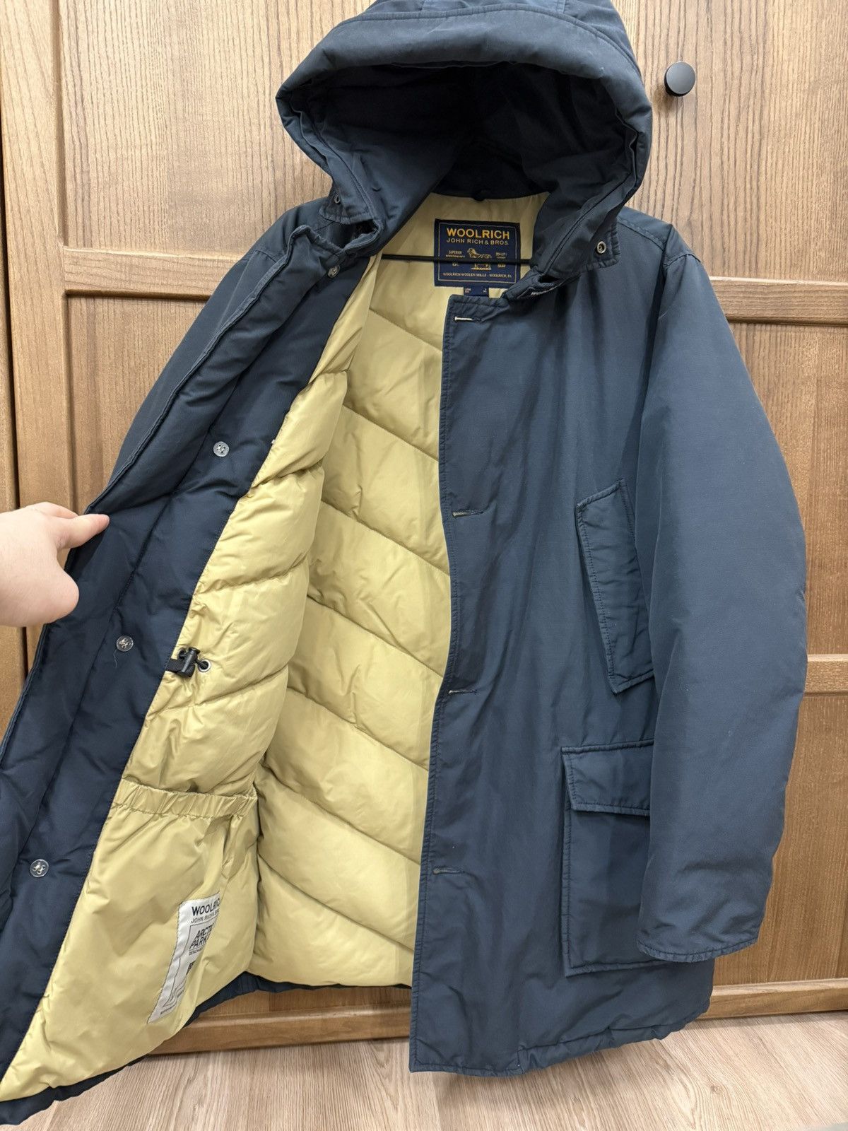 Woolrich Woolen Mills Woolrich John Rich & Bros Arctic Parka Navy Blue Down Jacket Size US XL / EU 56 / 4 - 10 Thumbnail