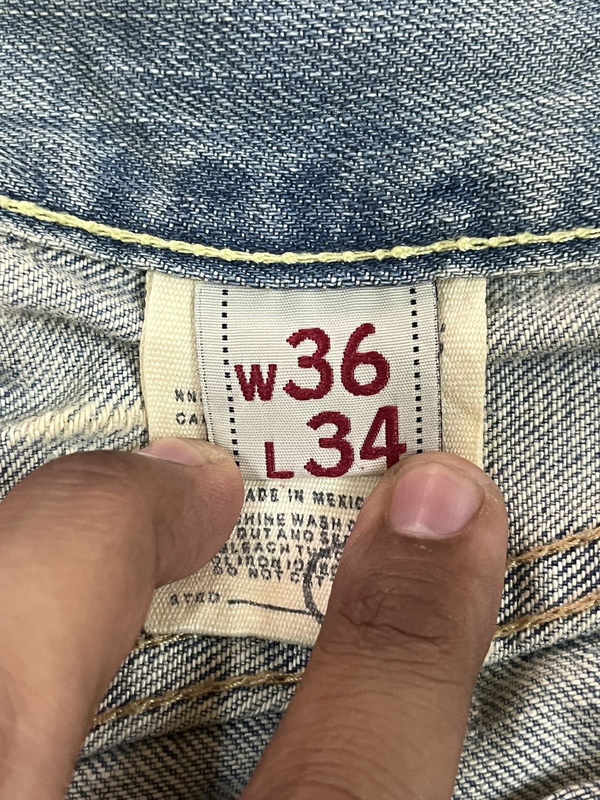 Abercrombie & Fitch × If Six Was Nine Vintage Abercrombie&Fitch Baggy Faded Grunge Distress Denim Size US 35 - 13 Thumbnail