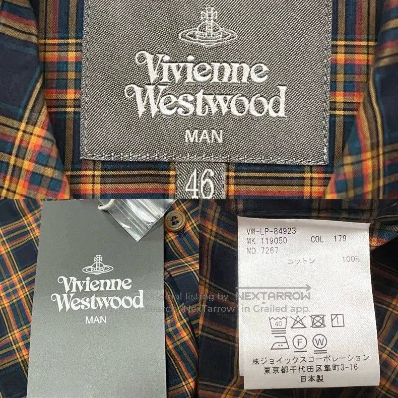 Vivienne Westwood Vivienne Westwood Plaid Planet Embroidered Rabbit Ear Coll Size M / US 6-8 / IT 42-44 - 7 Thumbnail