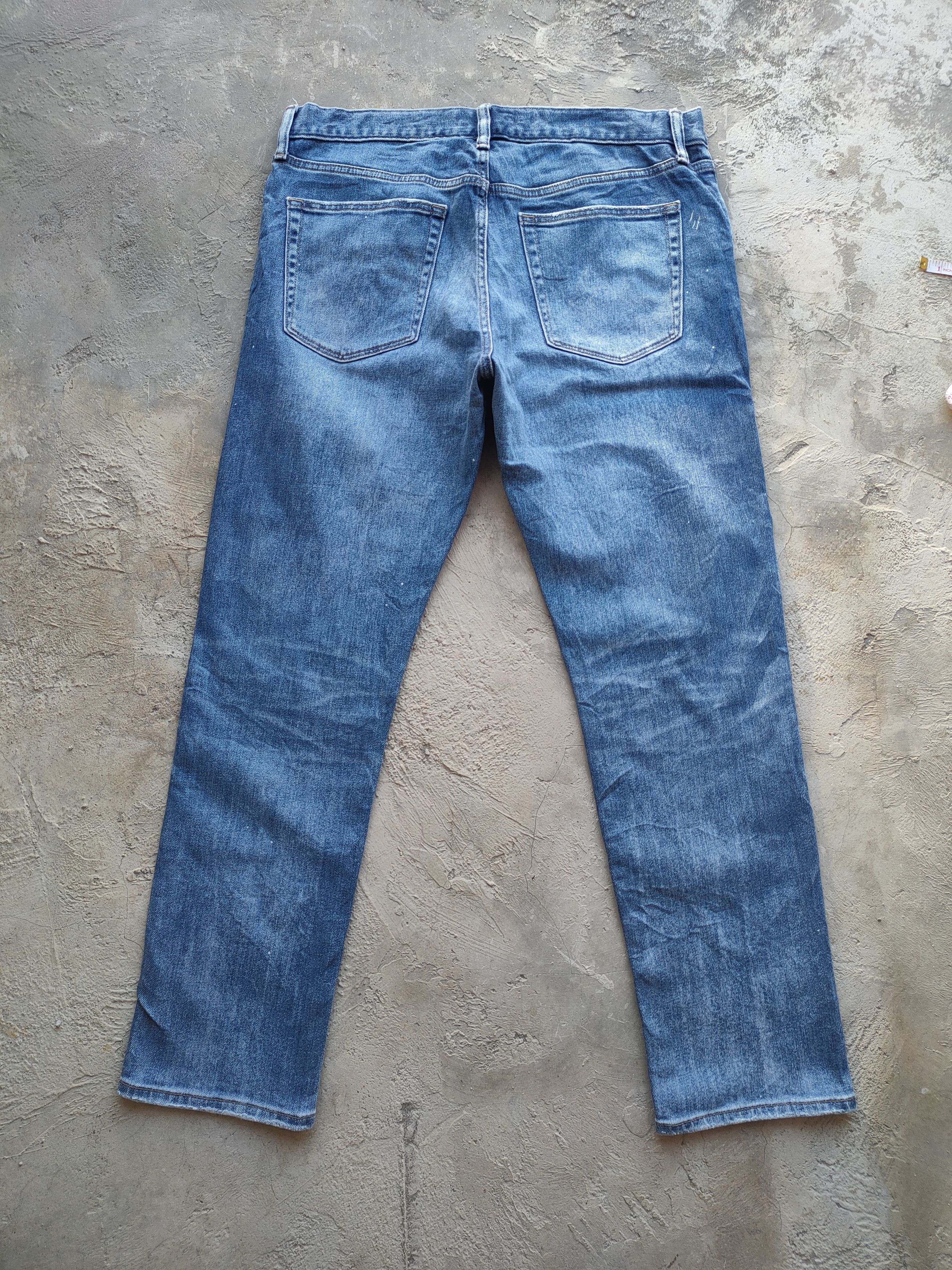 Japanese Brand W35 VINTAGE JAPANESE DISTRESSED FADED JEANS PANTS Size US 35 - 8 Thumbnail