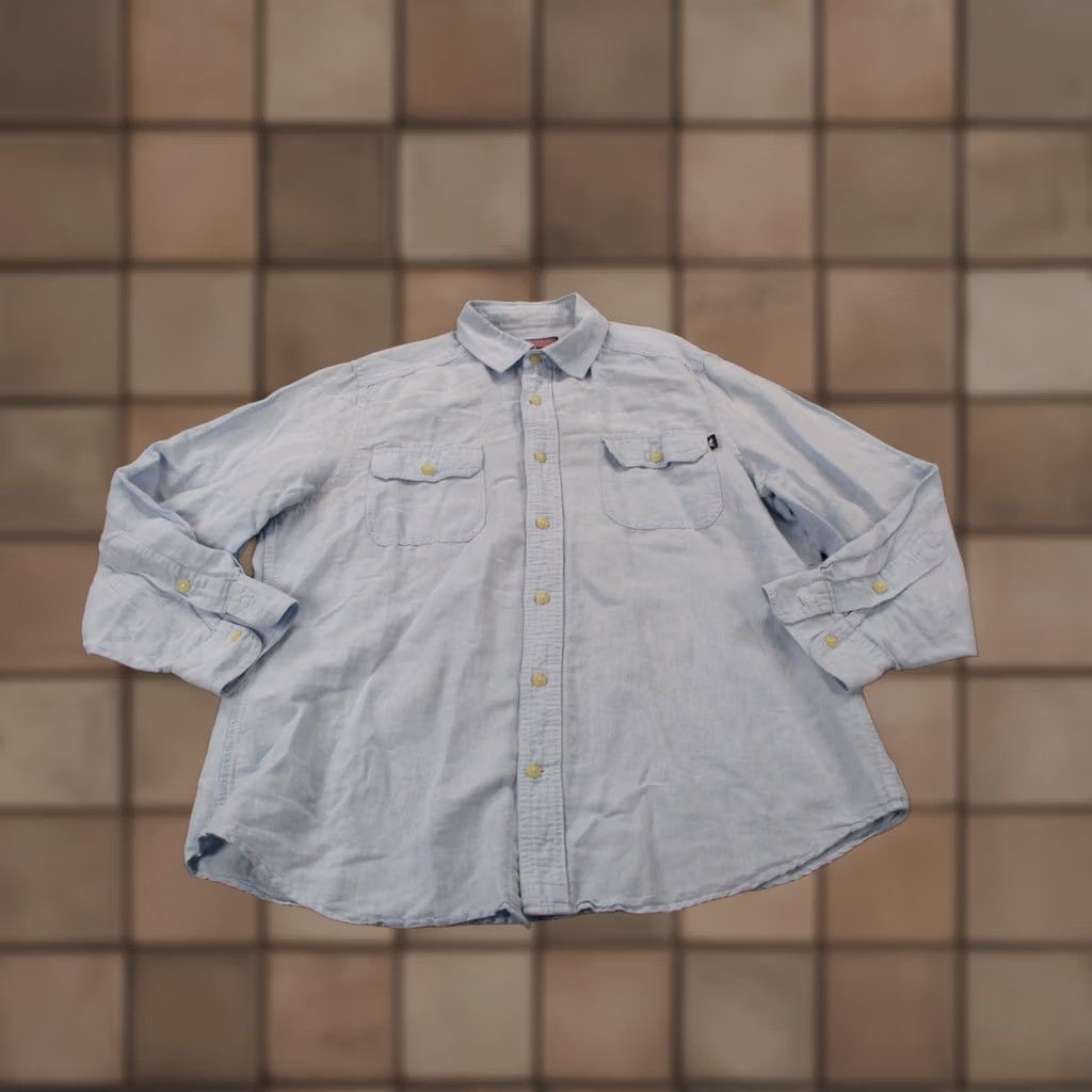 Vineyard Vines Vineyard Vines Shirt Mens L Blue Linen Blend Lightweight Beach Work Casual Size US L / EU 52-54 / 3 - 1 Thumbnail