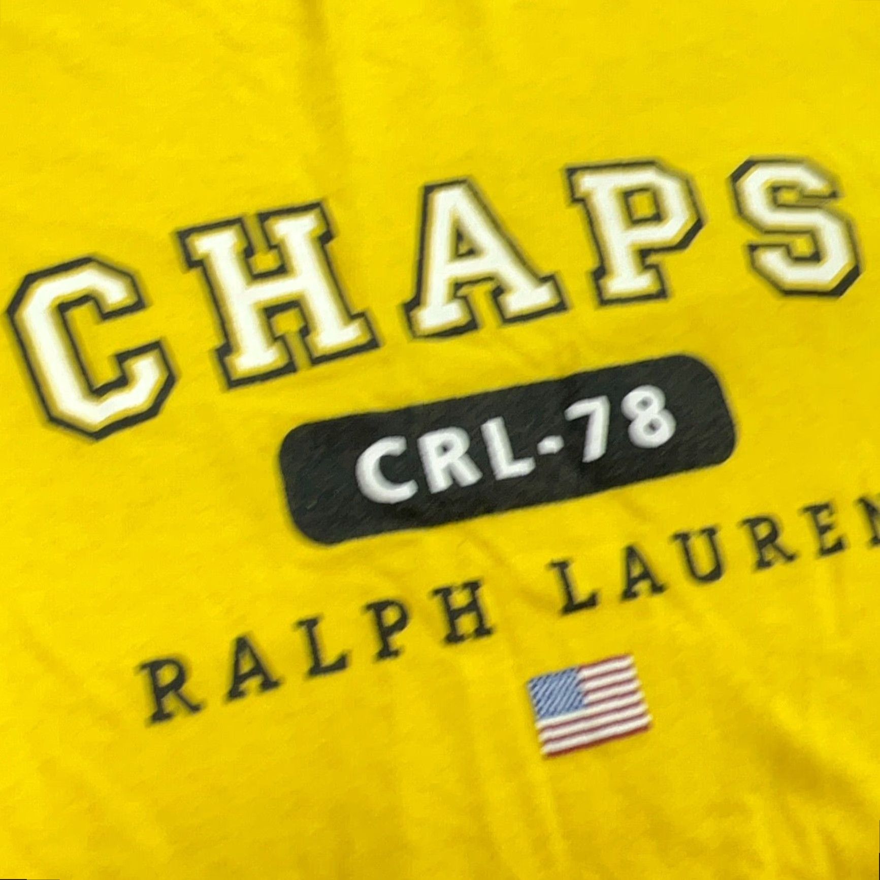 Chaps VINTAGE Chaps Ralph Lauren T Shirt Men L Yellow Ringer Spell Out Flag 90s Hipster Classic Retro Java? Size US L / EU 52-54 / 3 - 4 Thumbnail