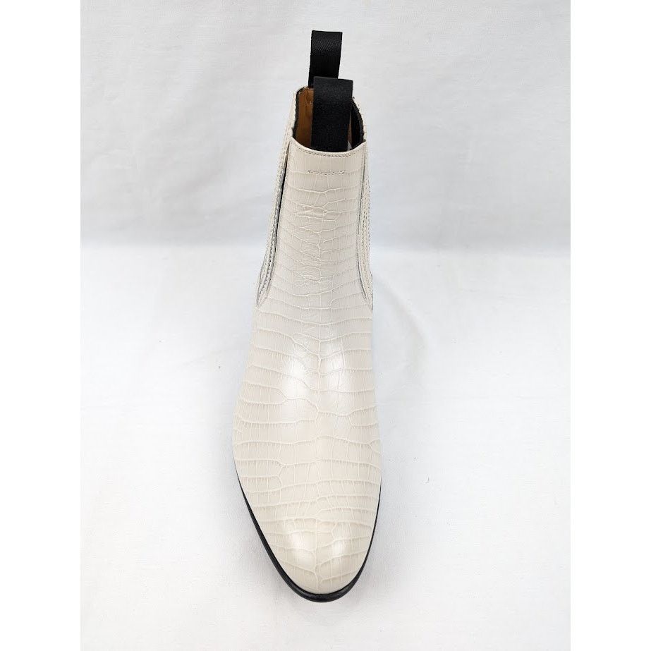 Tom Ford o1rshd1 Alligator-embossed Leather Boots in Ivory Size US 12 / EU 45 - 6 Thumbnail