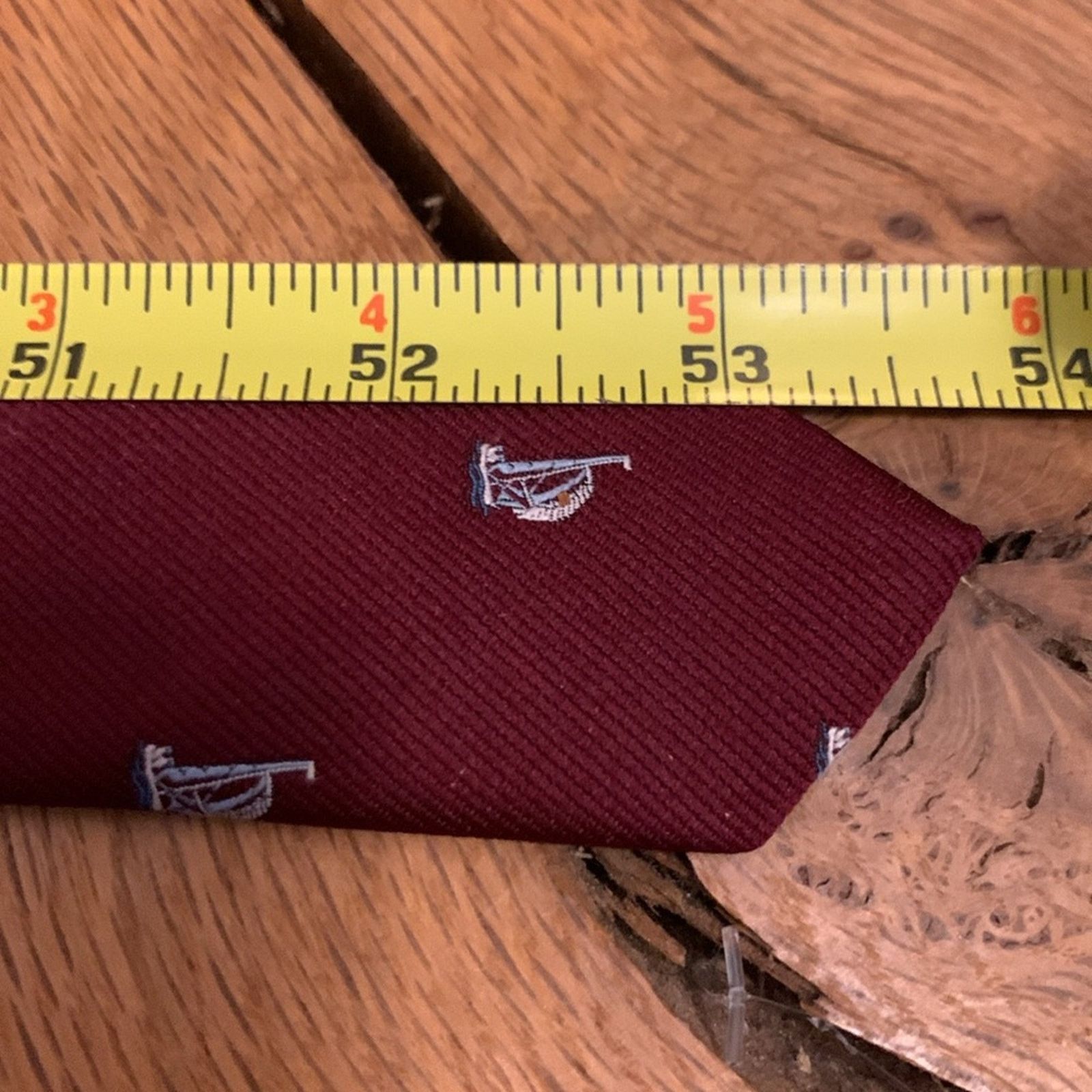 Vintage 70’s Rivetz of Boston sailboats necktie BOSTON SAILBOATS TIE Size ONE SIZE - 10 Thumbnail