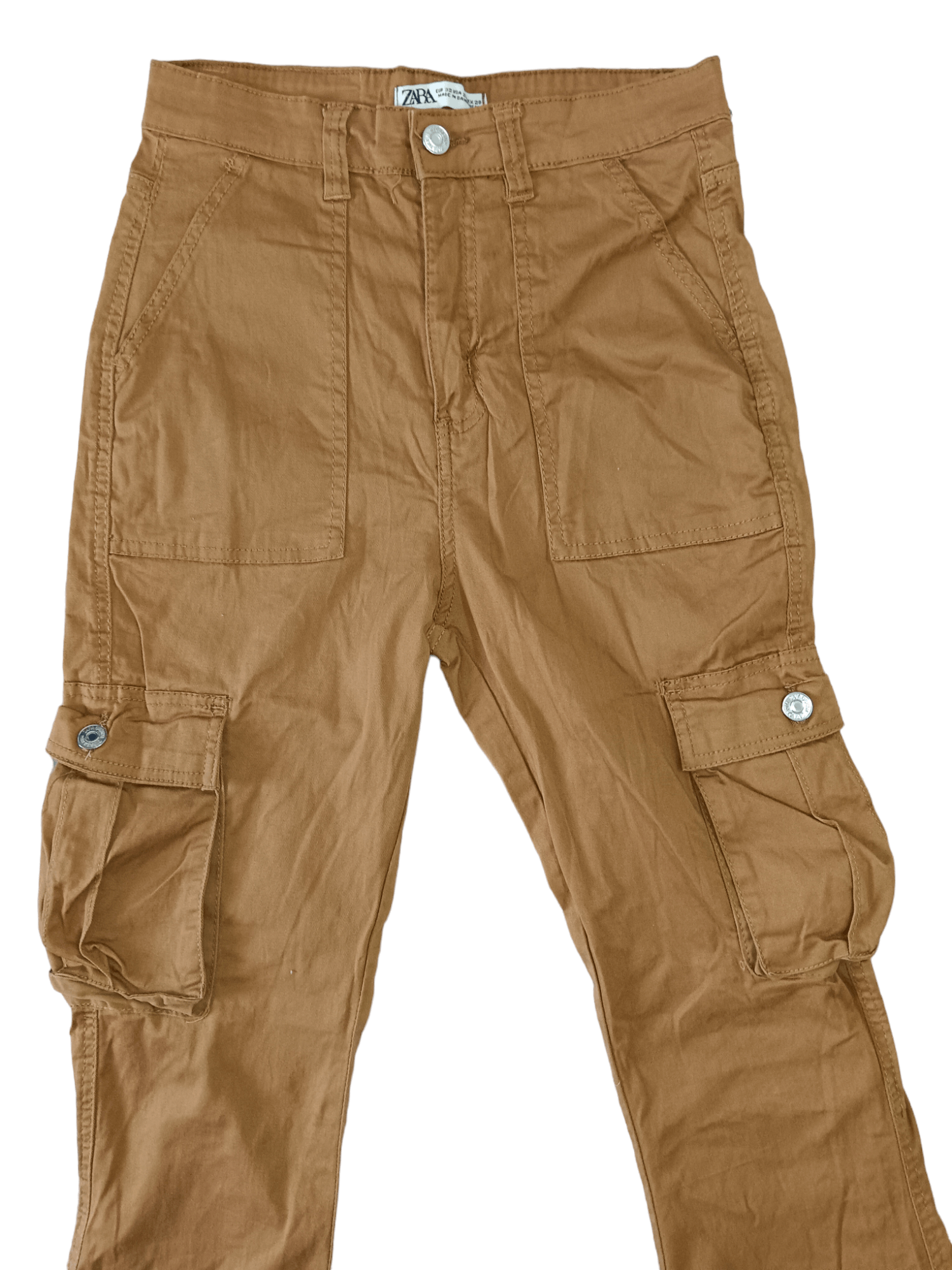 Zara ZARA GOA Inspired Stretchable Super Flared Cargo Pants Size US 28 / EU 44 - 2 Thumbnail