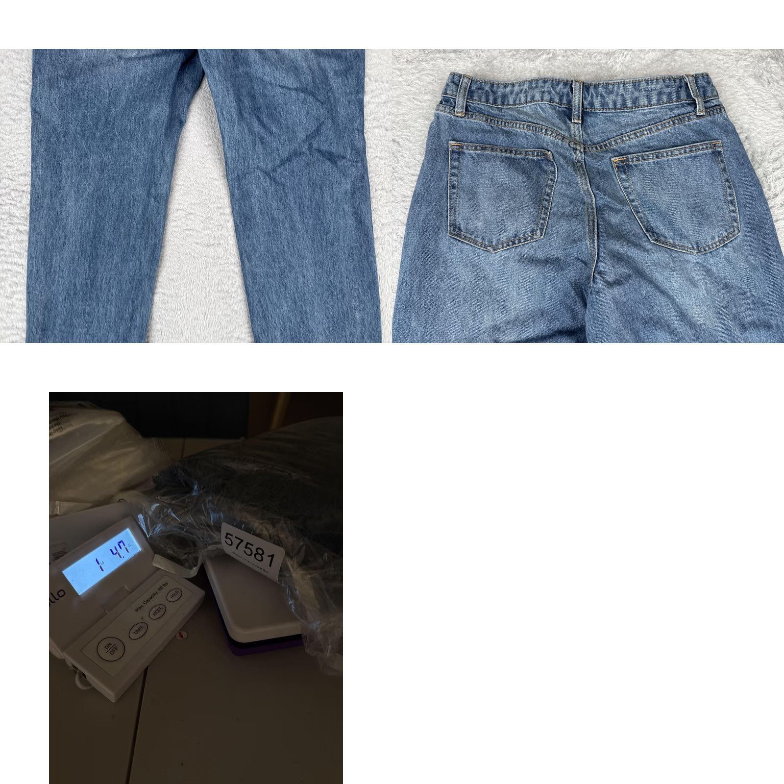 Vintage Future Collective Jeans Womens 8 Blue Straight 5-Pocket Denim Zipper Button Rise High-Rise Minor Branding Mens Womens Girls Size 30" / US 8 / IT 44 - 10 Thumbnail