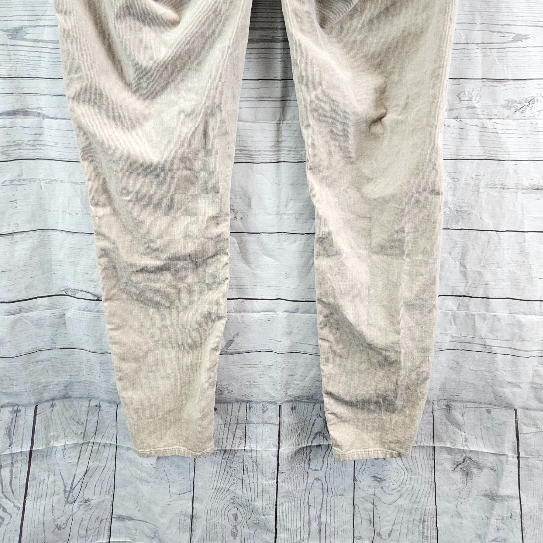 Loft Ann Taylor LOFT Womens High Waist Skinny Corduroy Pants Sz 2 Beige Size 26" / US 2 / IT 38 - 5 Thumbnail