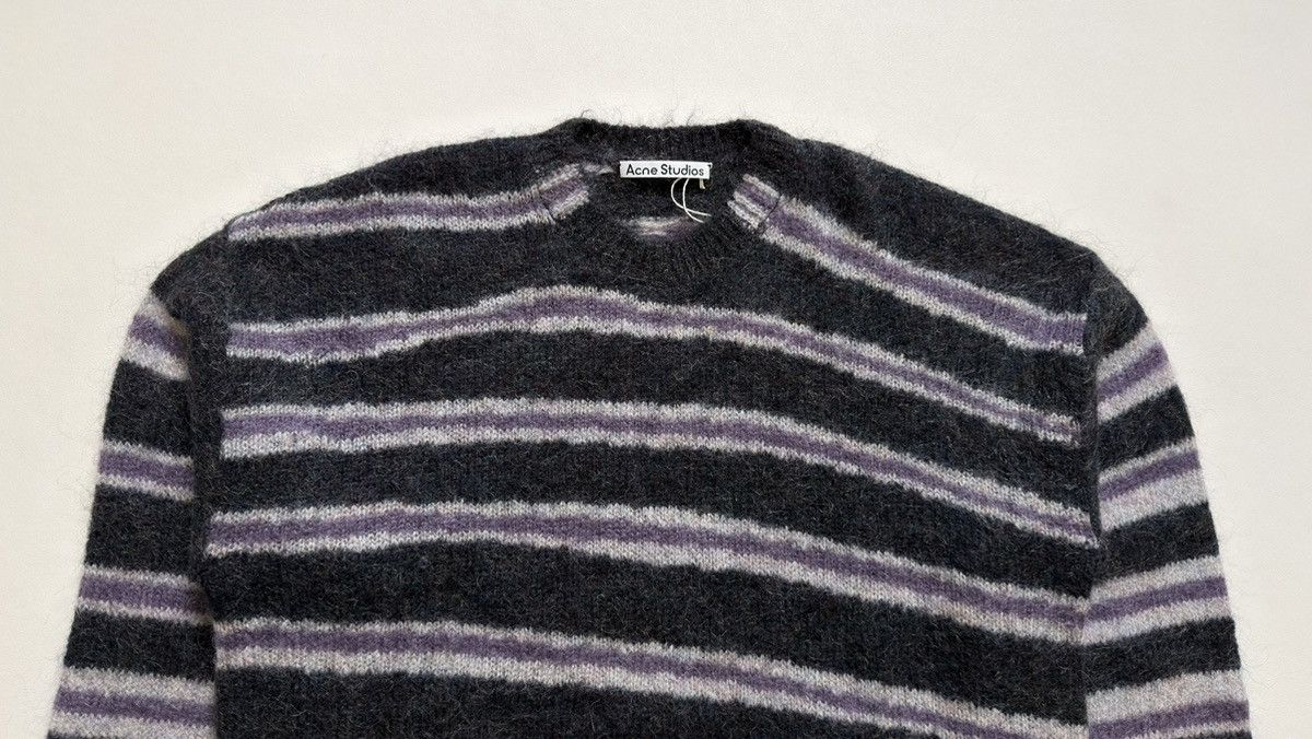 Acne Studios Striped Oversized Mohair Sweater Size US M / EU 48-50 / 2 - 3 Thumbnail