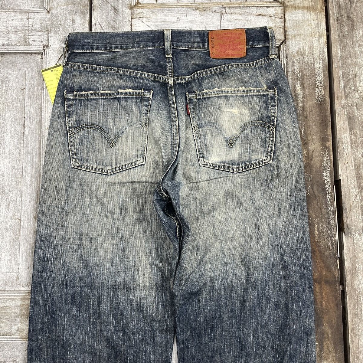 Levi's × Vintage Vintage Levis 504 Baggy Distressed Jeans wc 338 Size US 33 - 4 Thumbnail
