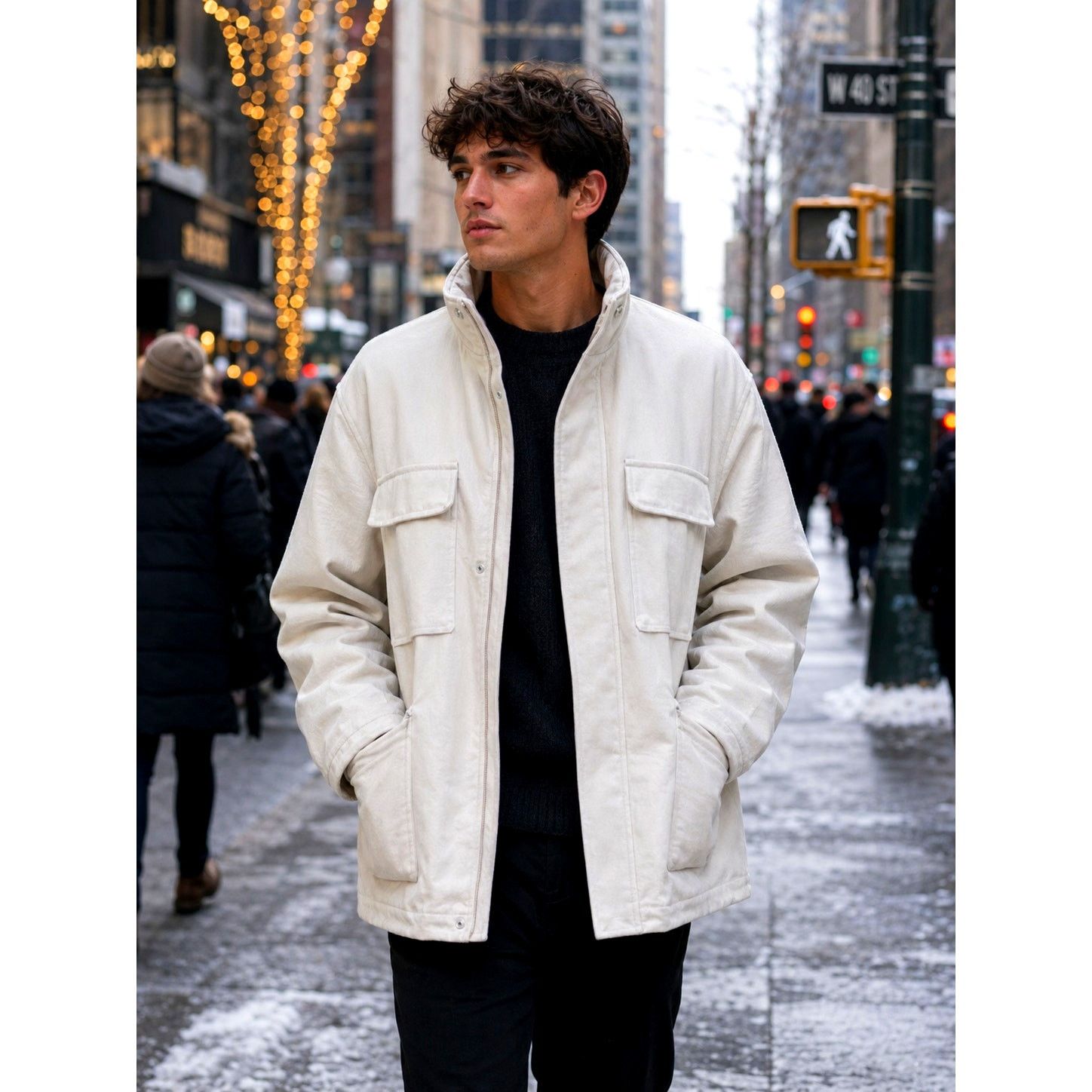 PIOMBO MP Piombo Safari 4 Flap Pocket Jacket Concealed zip size S Size US S / EU 44-46 / 1 - 1 Thumbnail