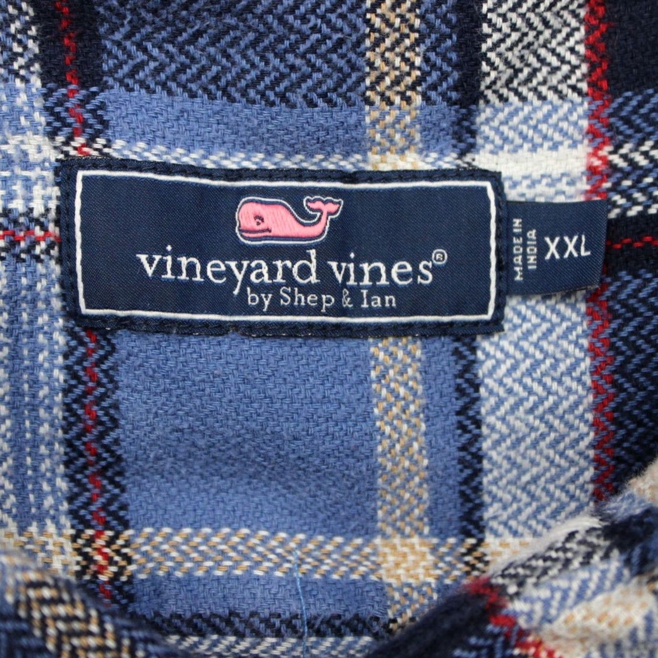Vineyard Vines Vineyard Vines Shirt Mens 2XL XXL Blue/Red Plaid Flannel 100% Cotton Long Sleeve Button-Up Shirt Mens Size US XXL / EU 58 / 5 - 6 Thumbnail