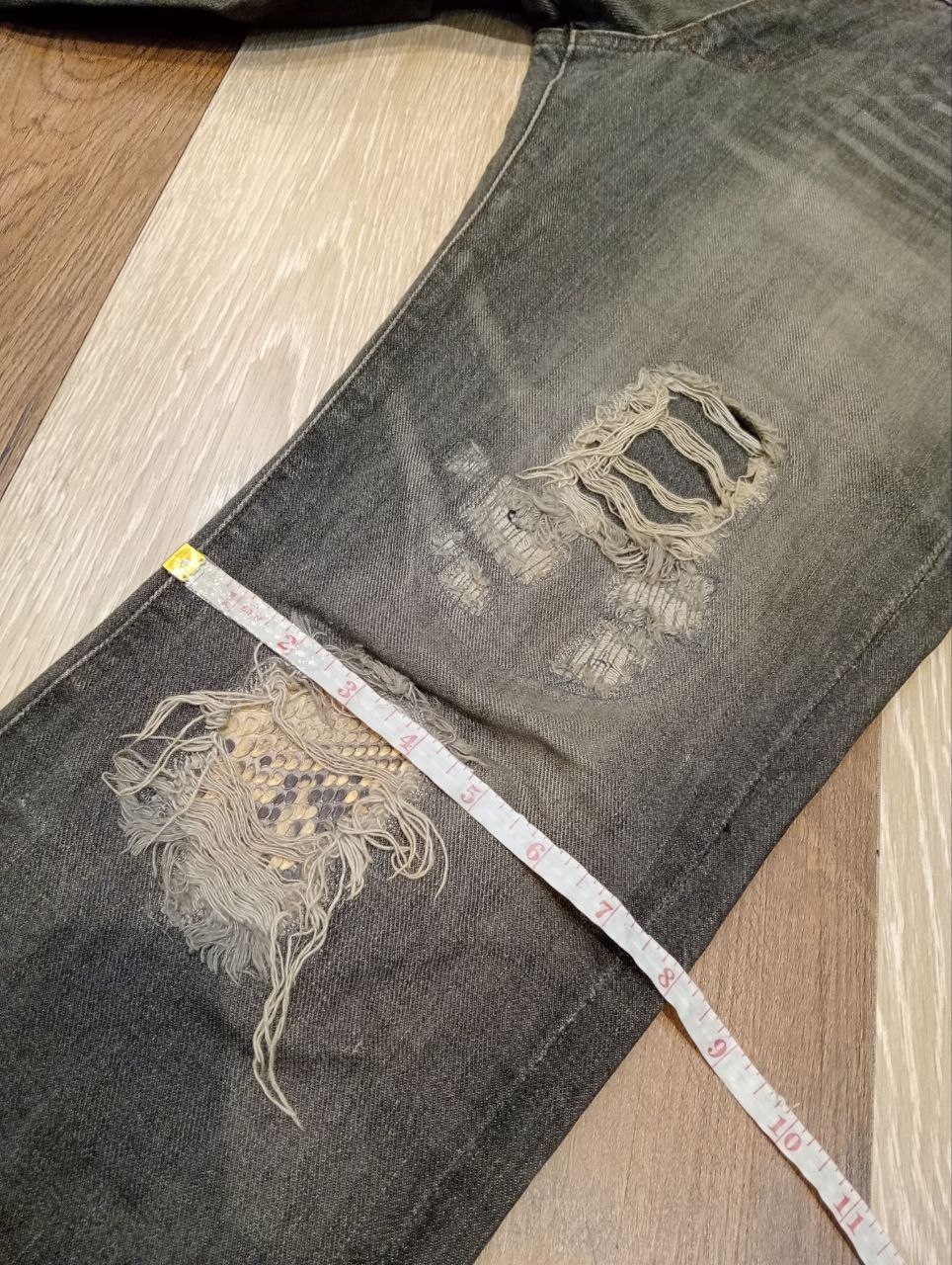 Schlussel JAPANESE SCHLUSSEL DISTRESSED DENIM PANTS Size US 32 / EU 48 - 18 Thumbnail