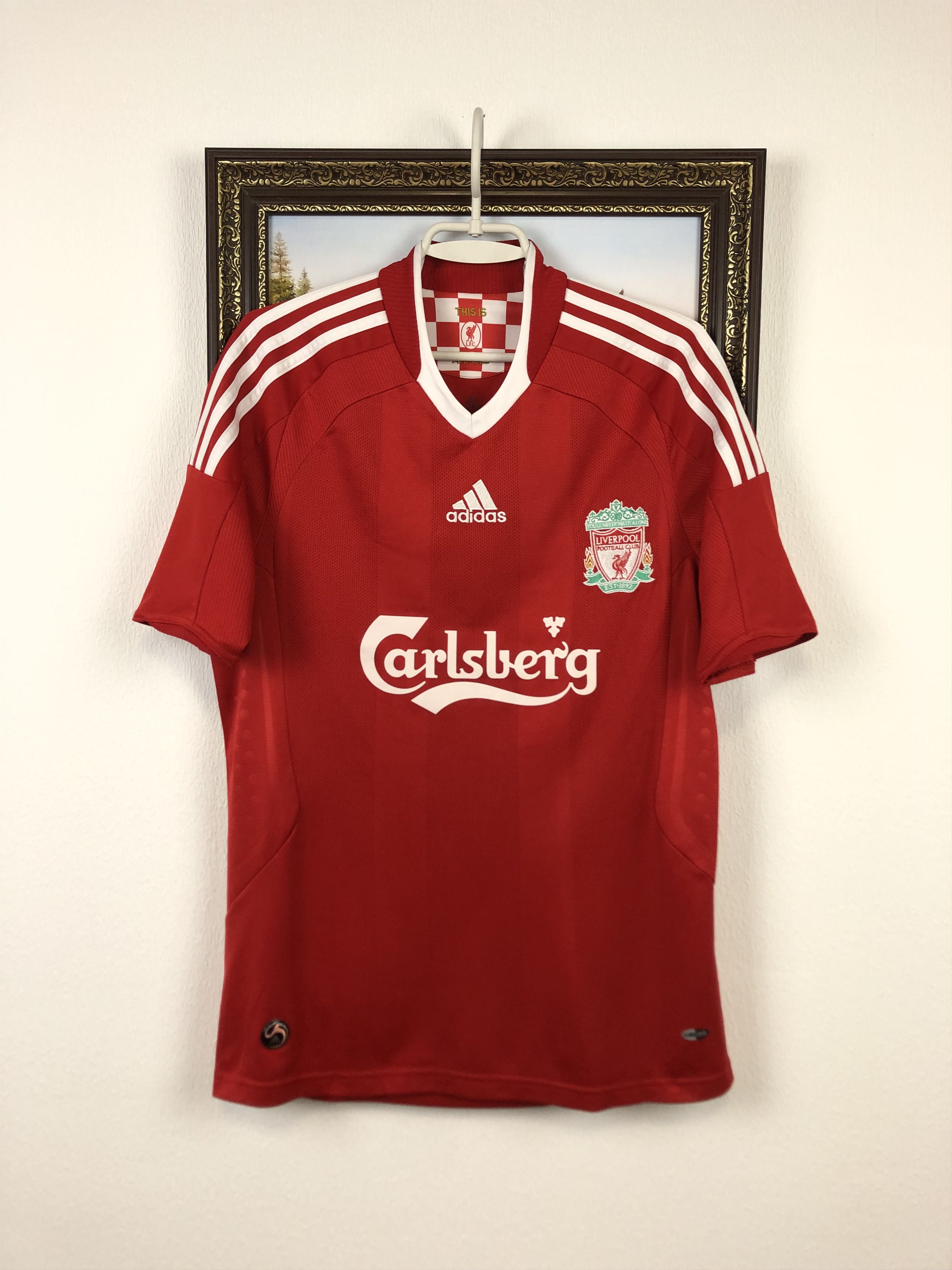 Adidas Liverpool football shirt 2008 Soccer Adidas Jersey Rare Size US S / EU 44-46 / 1 - 1 Thumbnail