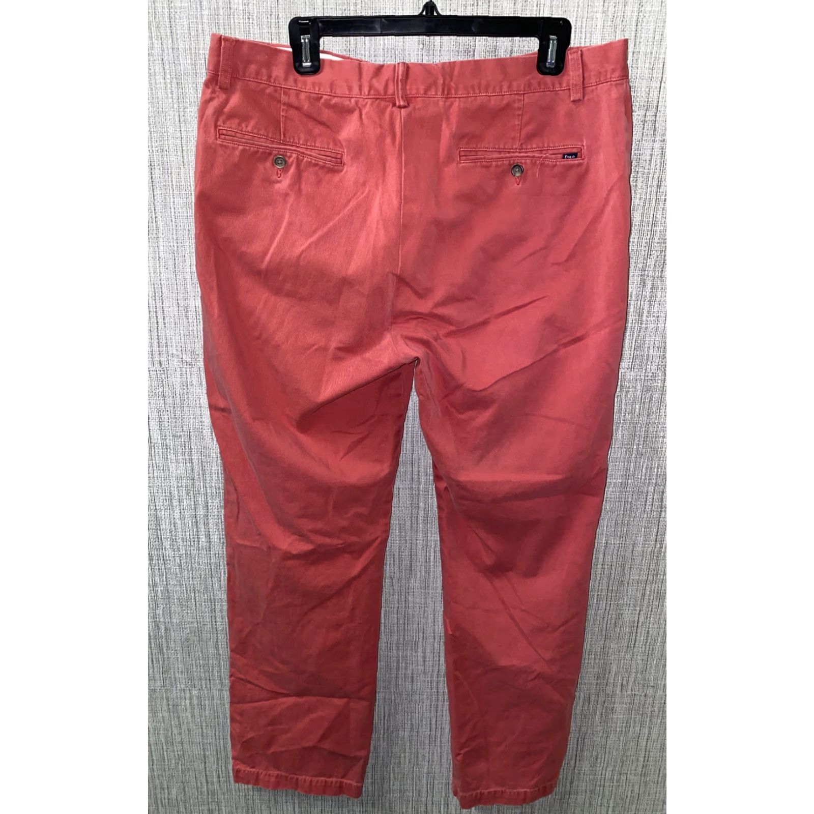Polo Ralph Lauren Polo Ralph Lauren Pants Mens Red Zip Fly Casual Regular 36x31 Cotton Casual Trousers Men 36 Red 90s? (adjust decade if no) Mens Size US M / EU 48-50 / 2 - 4 Thumbnail