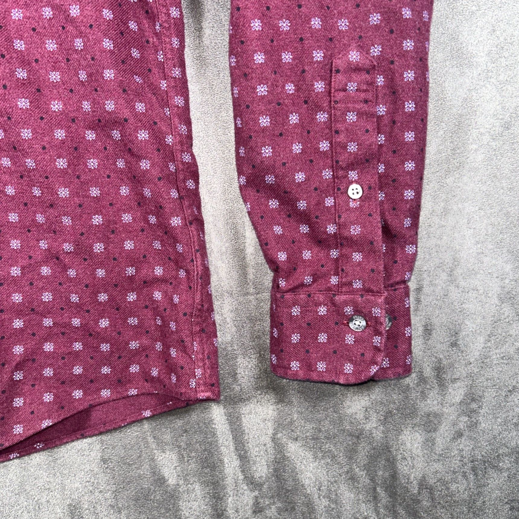 Brooks Brothers Brooks Brothers Regent Button-Down Shirt Cotton Mens M Maroon Red Geometric Pattern Button-Up Classic Preppy City Casual Regular Sleeve Long Size US M / EU 48-50 / 2 - 4 Thumbnail