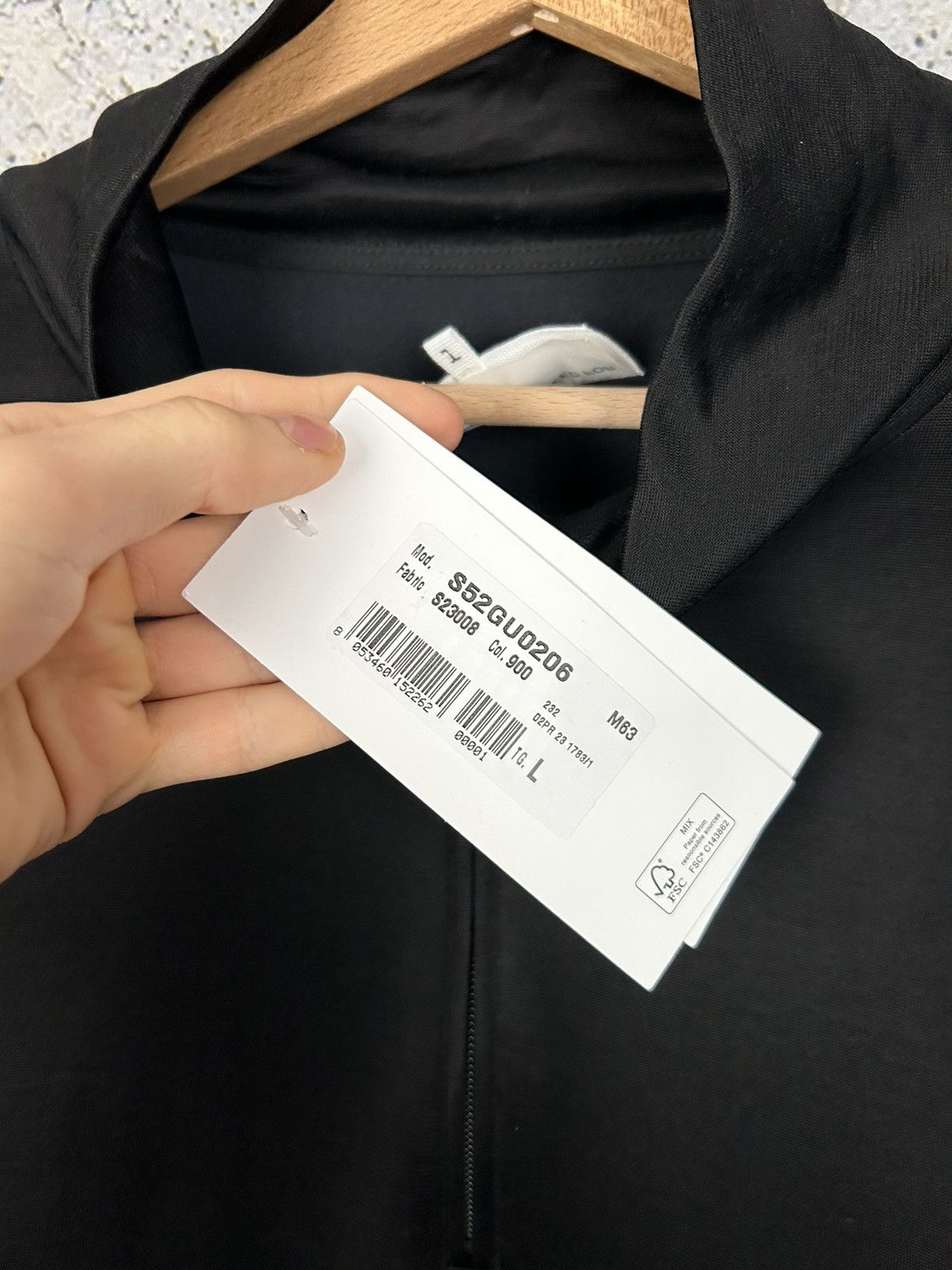 Designer Maison Margiela MM6 Paris Half Zip Sweatshirt/Longsleeve Size US L / EU 52-54 / 3 - 9 Thumbnail