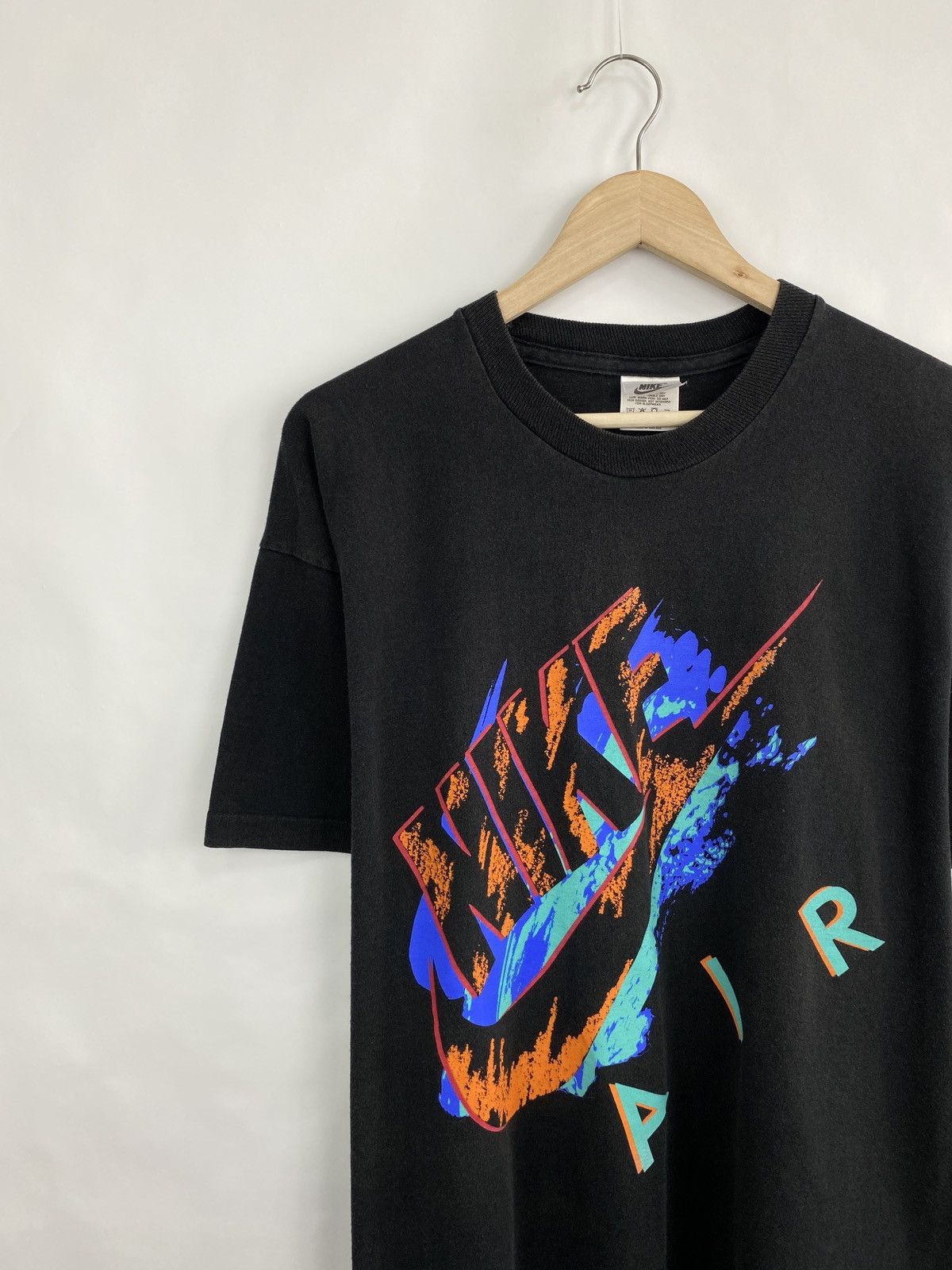 Nike × Vintage 🇺🇸 Vintage 90s Nike Rare T-Shirt Y2K Rare Retro Hype Size US L / EU 52-54 / 3 - 2 Thumbnail