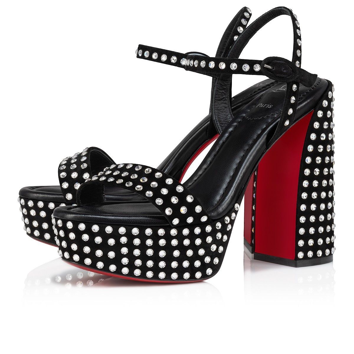 Christian Louboutin o1s1wg110125 Movida Jane Sandals in Black Size US 5 / IT 35 - 1 Thumbnail