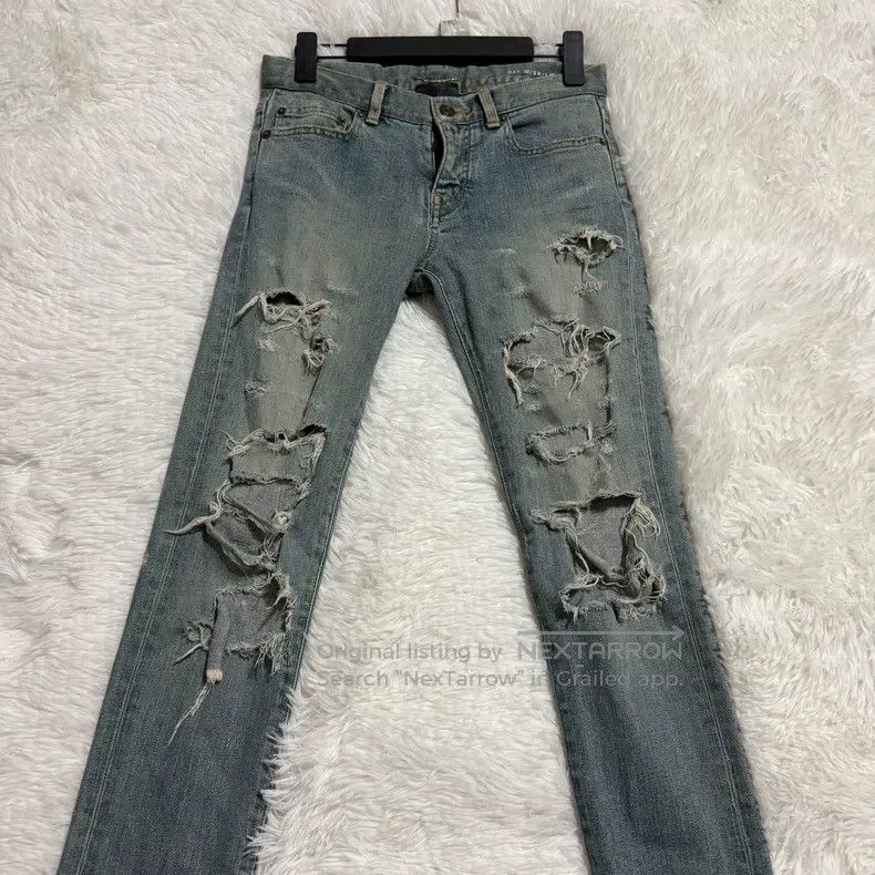 Saint Laurent Paris Saint Laurent Paris Jeans Size US 26 / EU 42 - 2 Thumbnail
