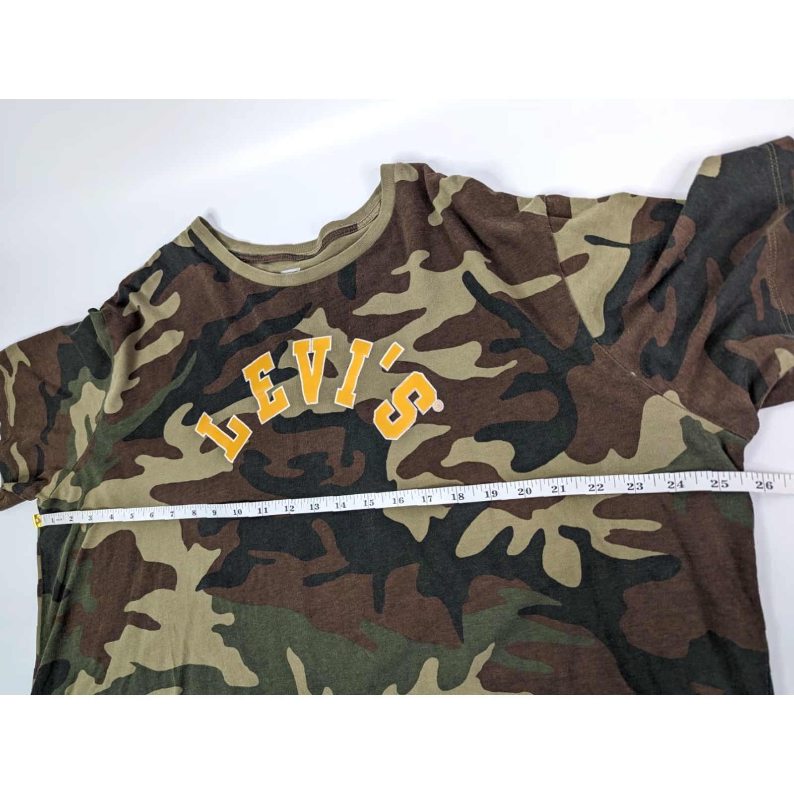 Levi's Levi's Tee Shirt T 2XL Men's Camouflage Short Sleeve Athletic Casual Crew Neck Logo Green Size US XXL / EU 58 / 5 - 6 Thumbnail