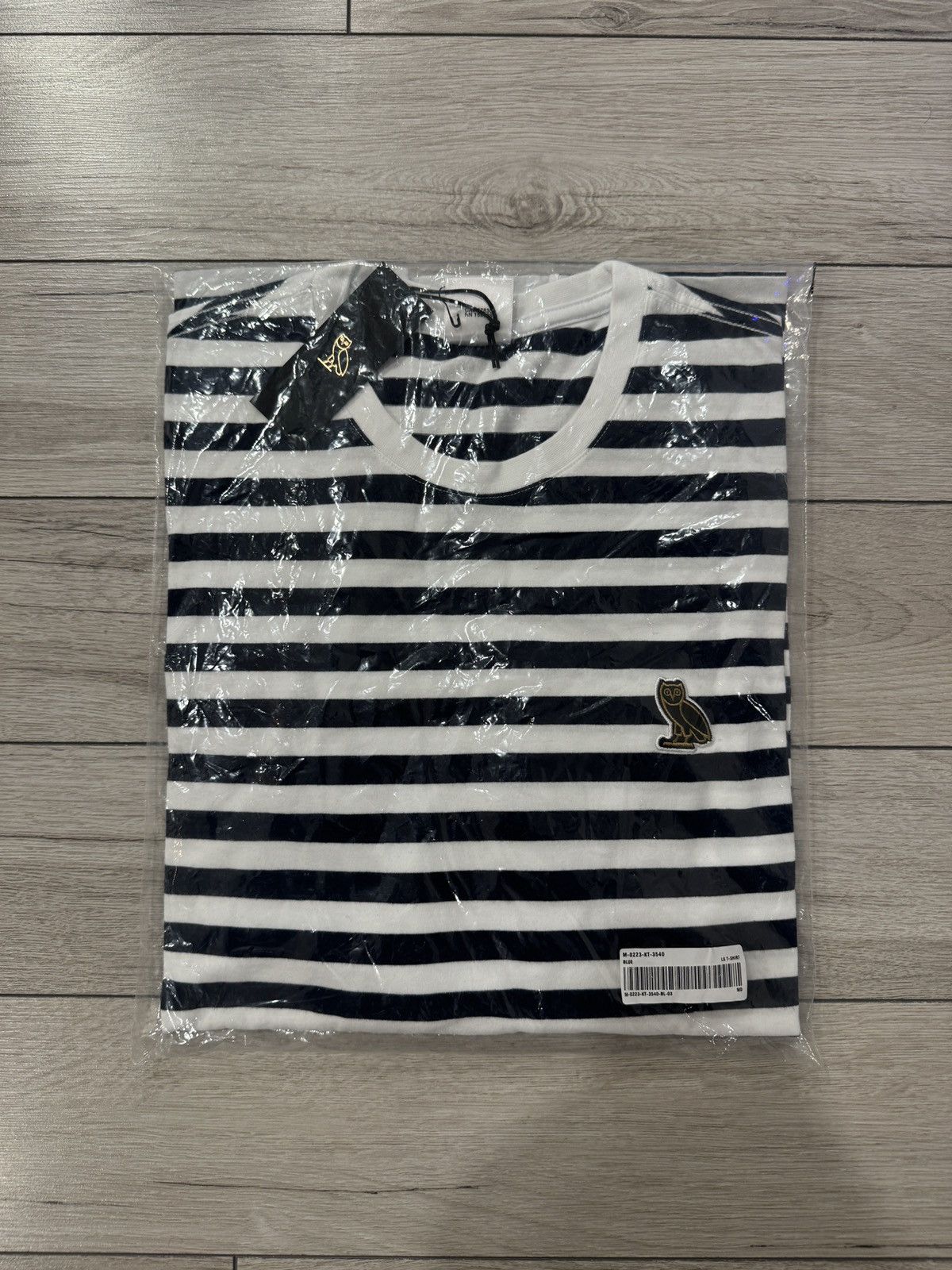 October's Very Own Navy/White OVO Striped T-Shirt Size US L / EU 52-54 / 3 - 1 Thumbnail