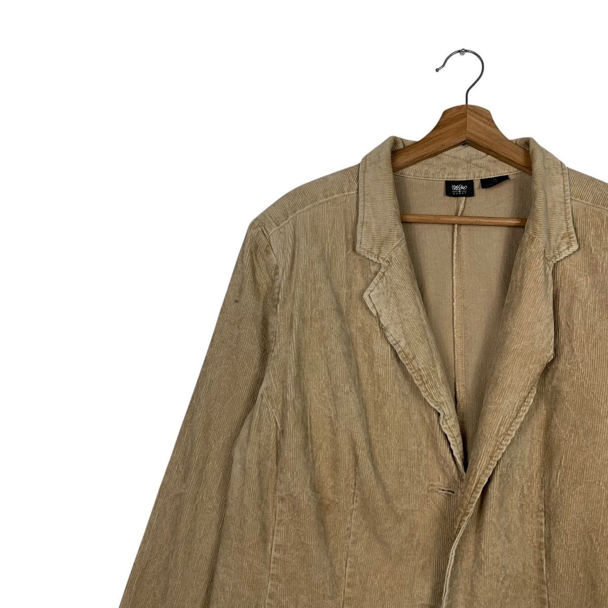 Japanese Brand MASSIMO Woman Corduroy Casual Jacket #2160-C95 Size XL / US 12-14 / IT 48-50 - 6 Thumbnail
