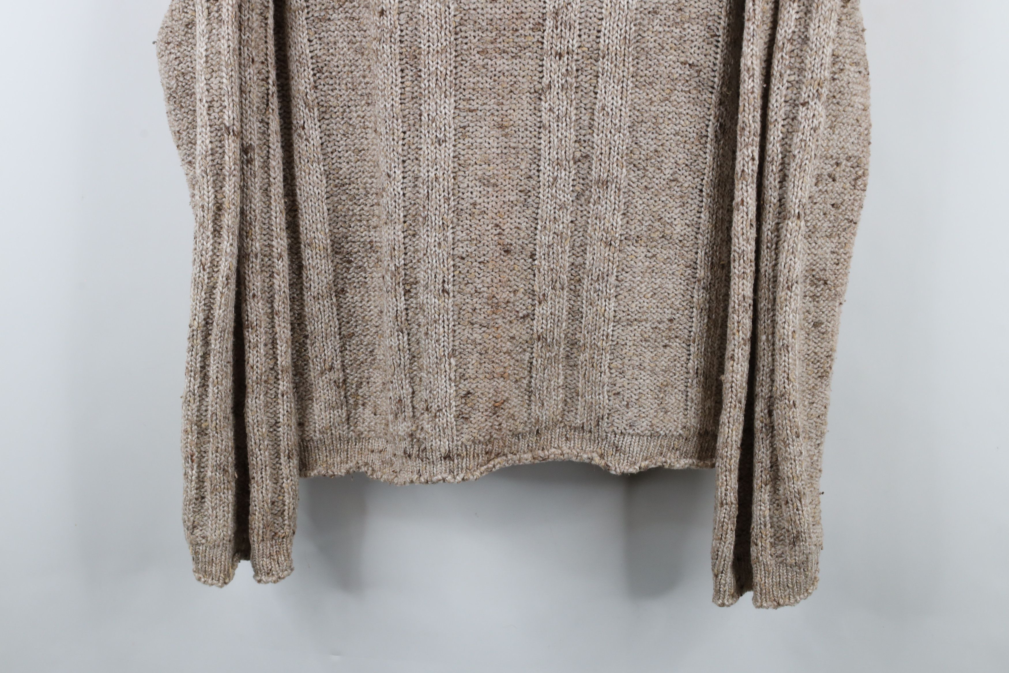 Vintage Vintage 90s Streetwear Marled Ribbed Knit Sweater Brown Size XL / US 12-14 / IT 48-50 - 3 Thumbnail