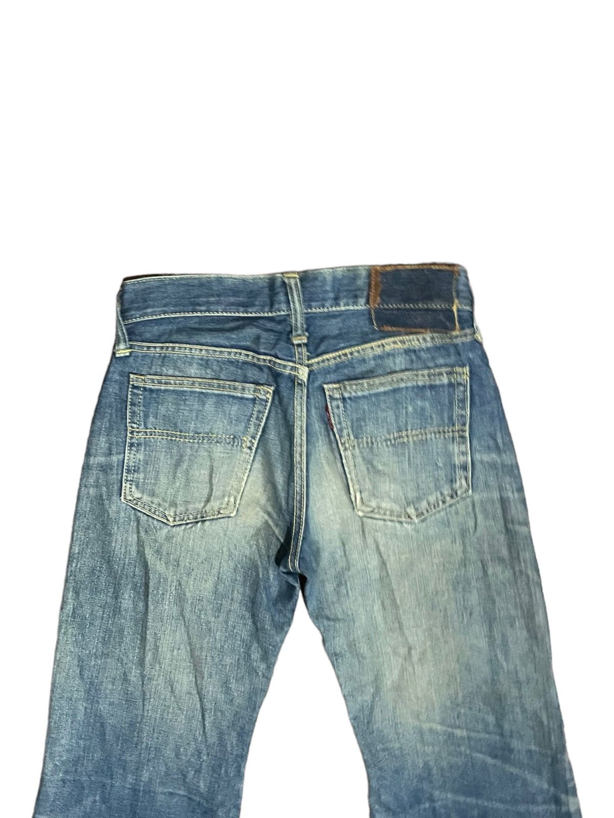 Vintage 60s Bell bottom Flared Bootcut Bigstone V Stitch VTG Jeans Size US 27 - 17 Thumbnail