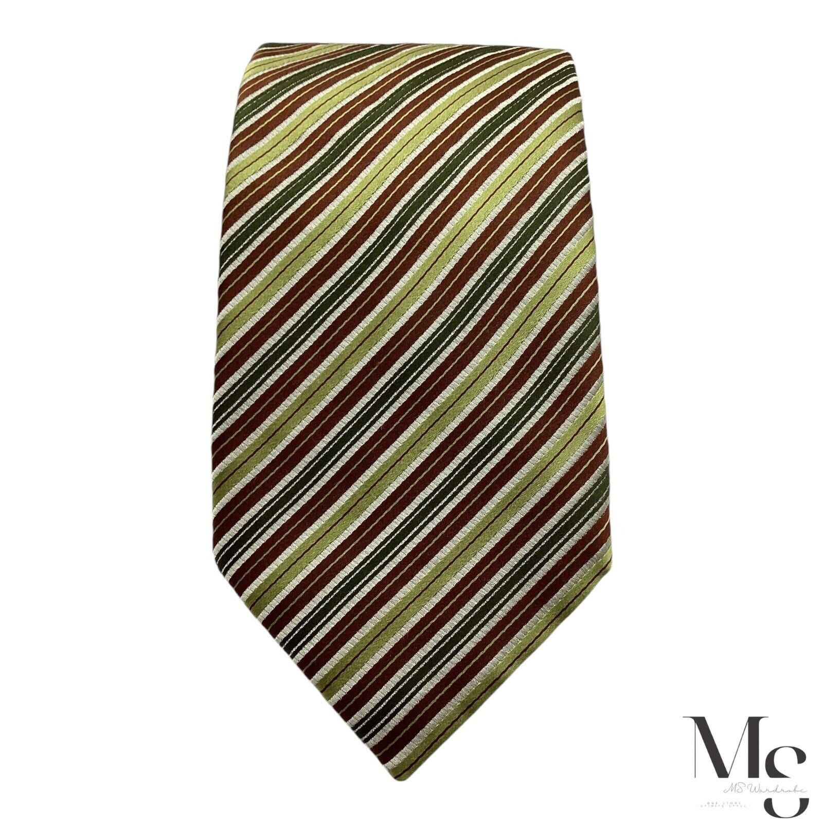 Brioni BRIONI XL Multicolor Striped Silk Tie Hand Made In Italy Size ONE SIZE - 3 Thumbnail