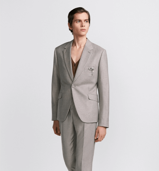 Dior o1w1db11225 443C25 Classic Jacket in Gray Size US M / EU 48-50 / 2 - 4 Thumbnail