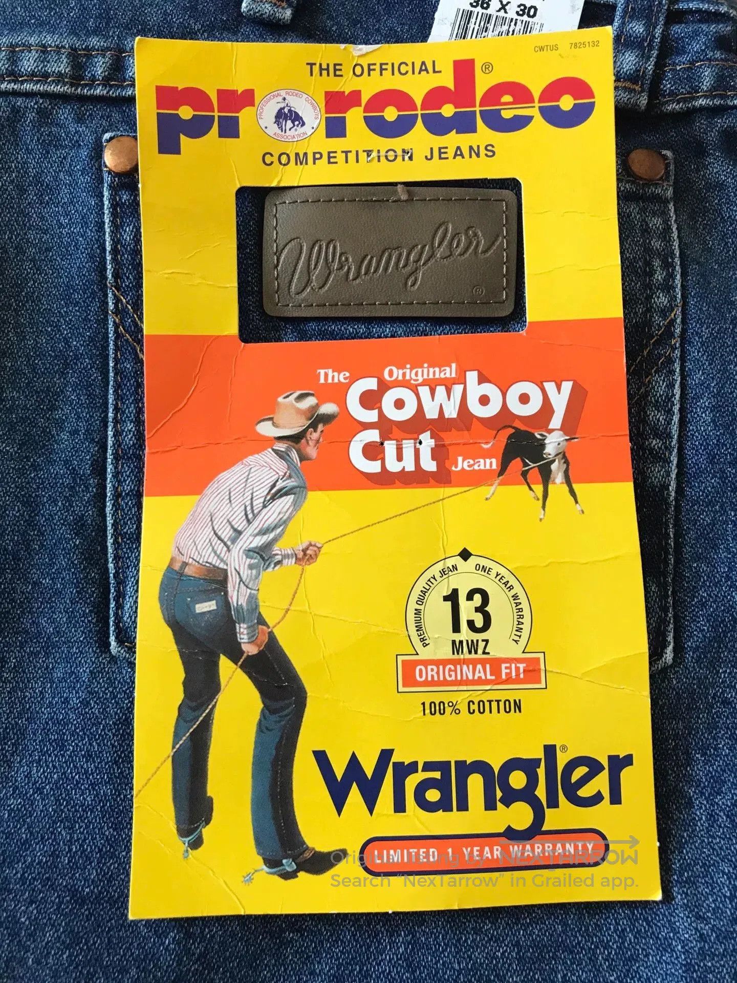Wrangler Wrangler 13MWZ Jeans W36L30. Size US 36 / EU 52 - 6 Thumbnail