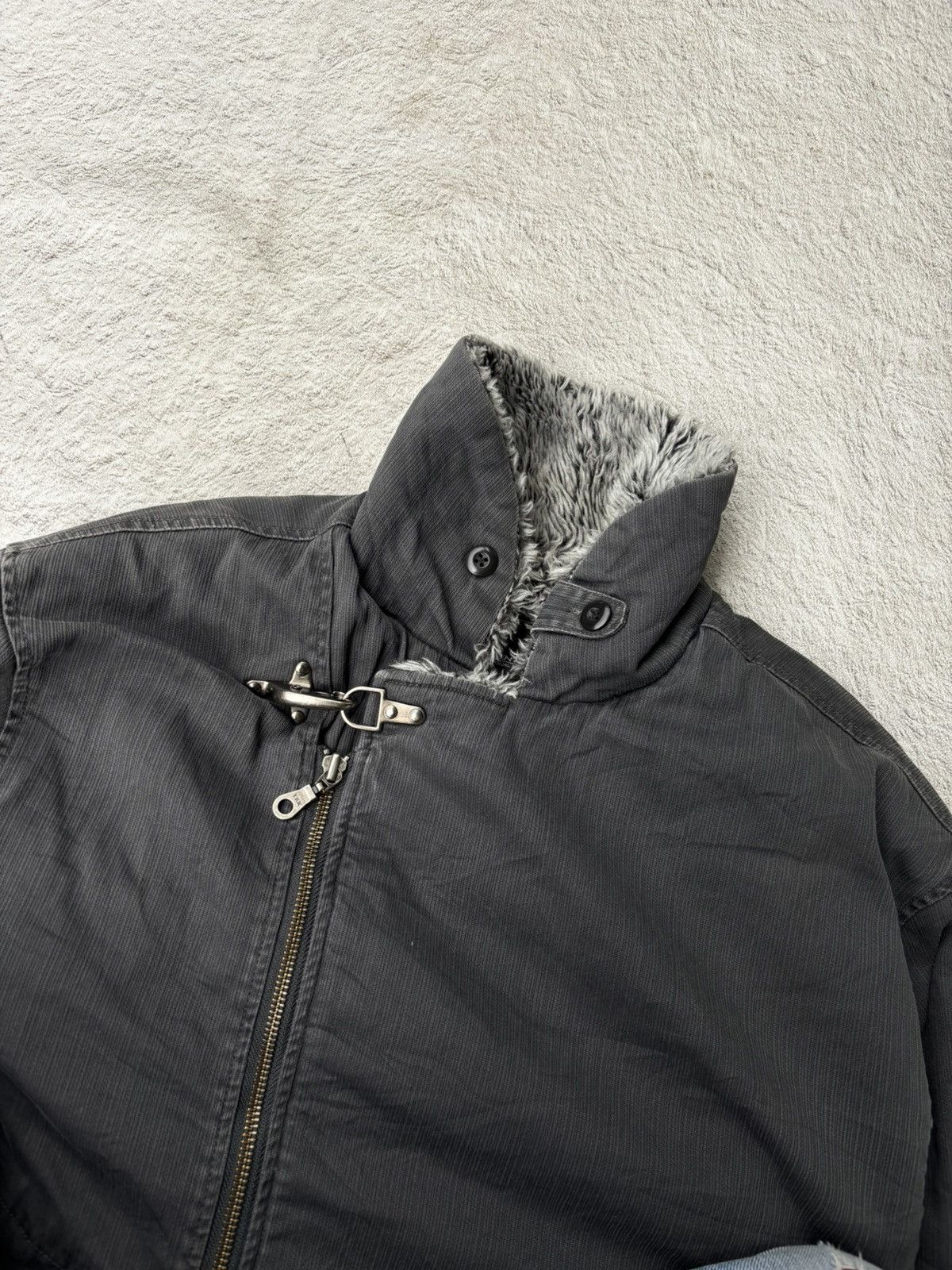 Japanese Brand if six was nine fur denim jacket centra clease vkei style Size US L / EU 52-54 / 3 - 7 Thumbnail