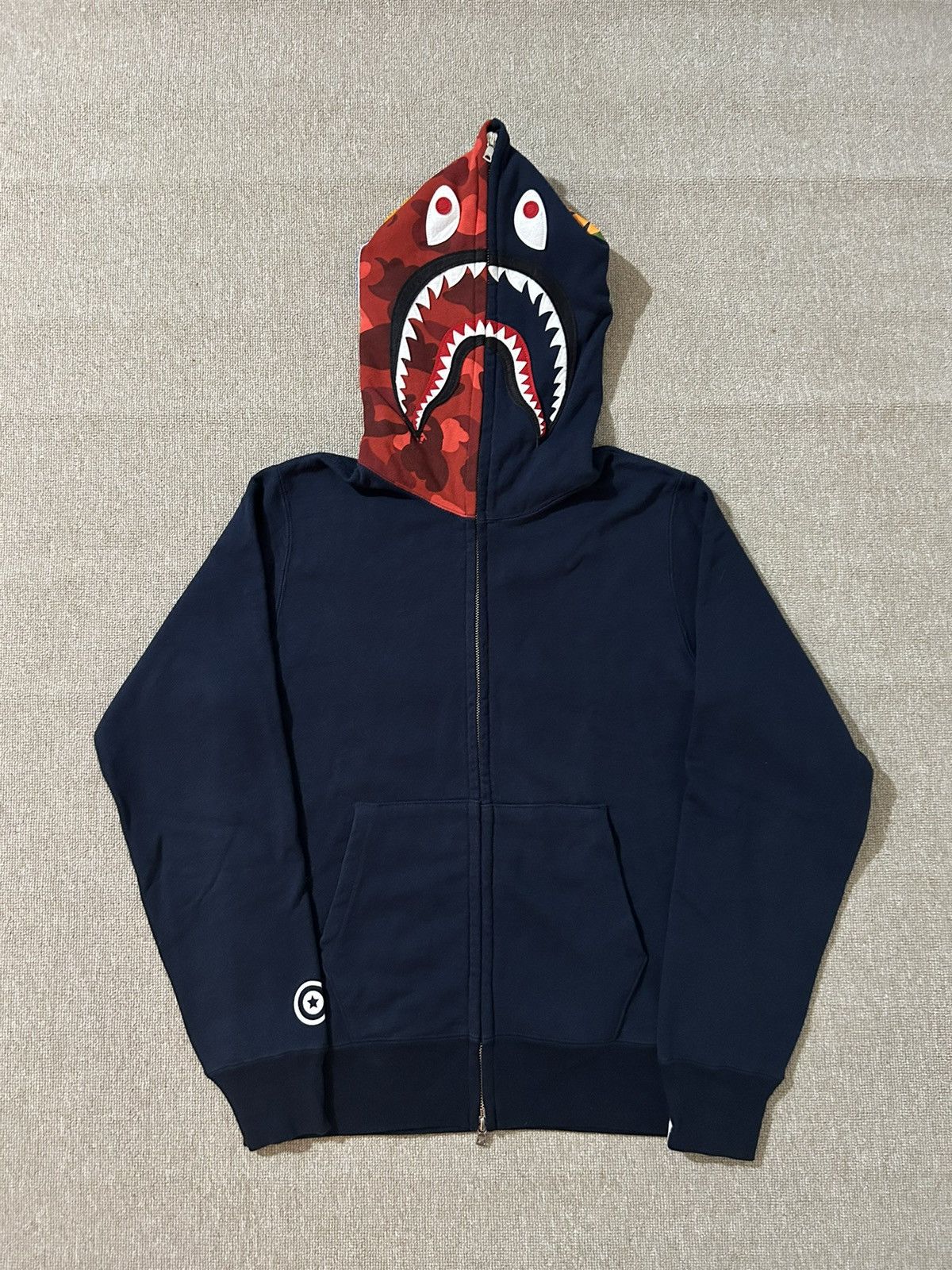 Bape Color Camo Shark Full Zip Hoodie | Grailed