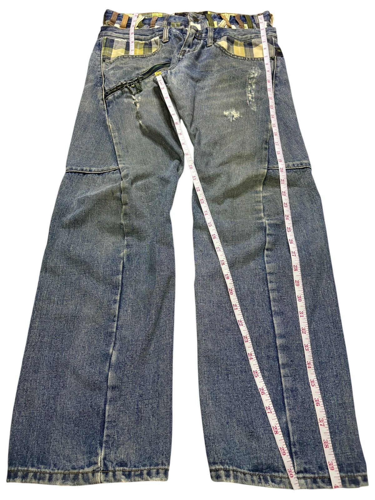 Japanese Brand Vintage Breathmint Double Waist Mud Wash Loose Jeans Size US 32 / EU 48 - 13 Thumbnail