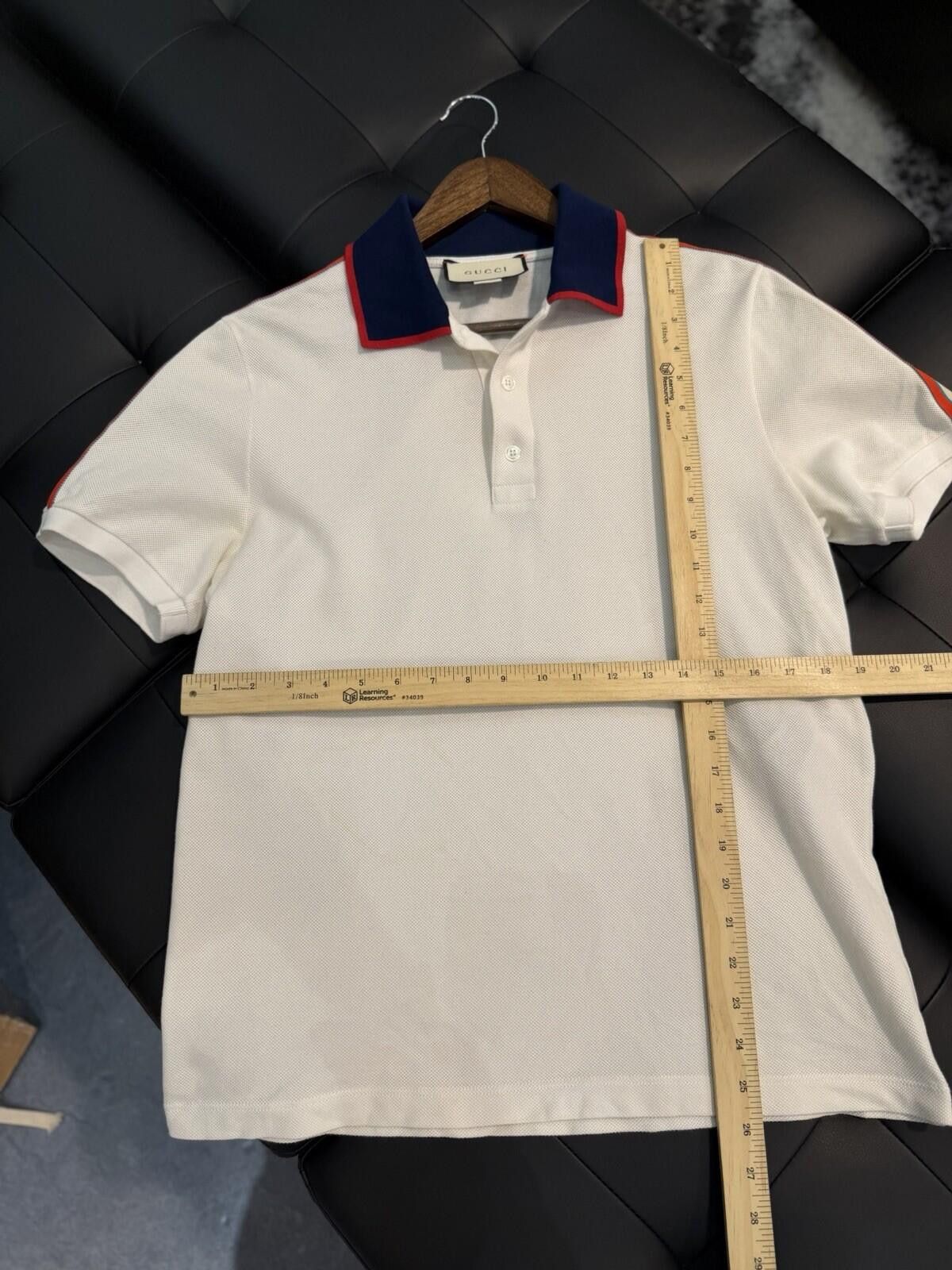 Gucci Gucci Polo T Shirt White Size Large $850 Retail Size US L / EU 52-54 / 3 - 9 Thumbnail