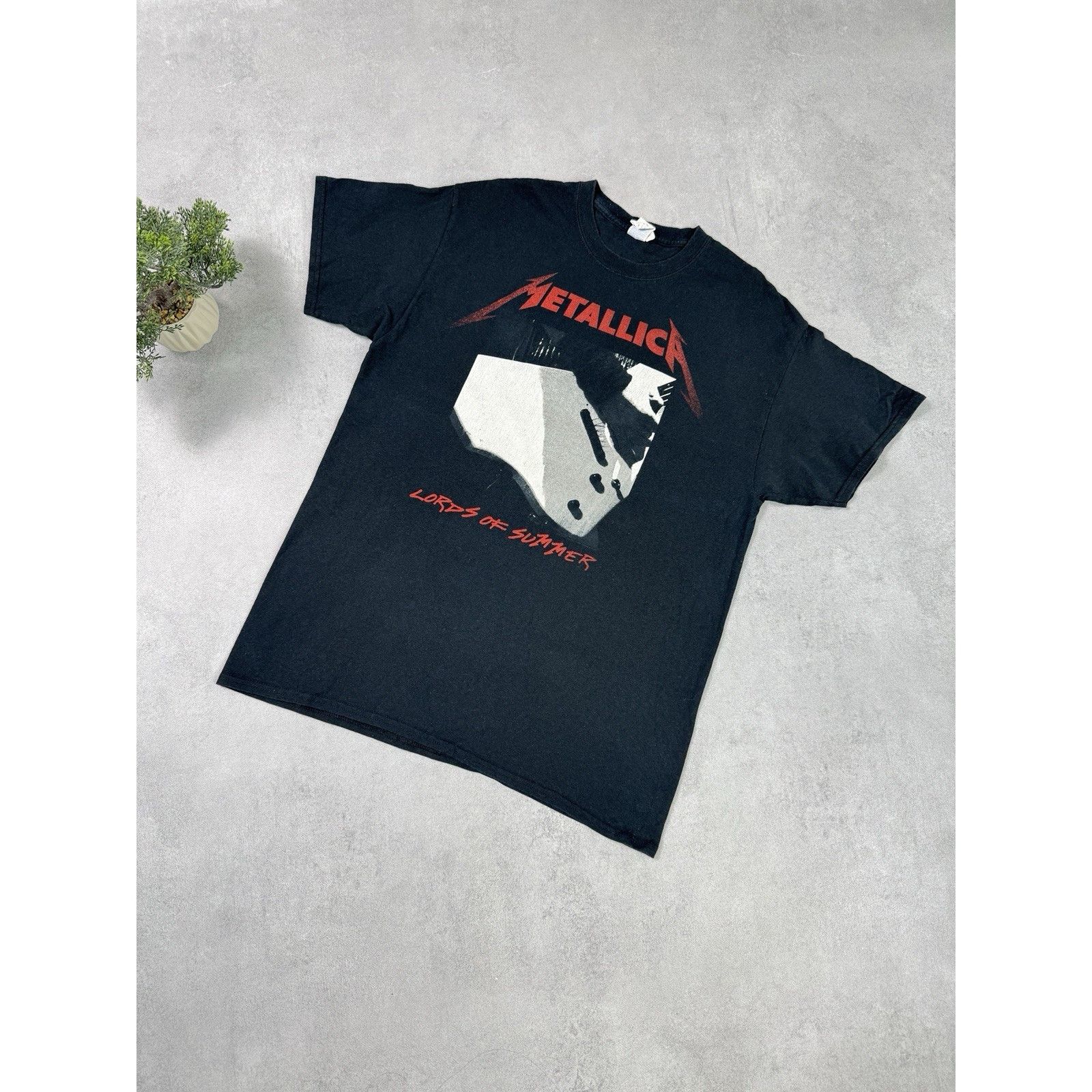 Metallica Metallica Lords Of Summer Tour T Shirt Band Tee Black Faded Size US L / EU 52-54 / 3 - 1 Thumbnail