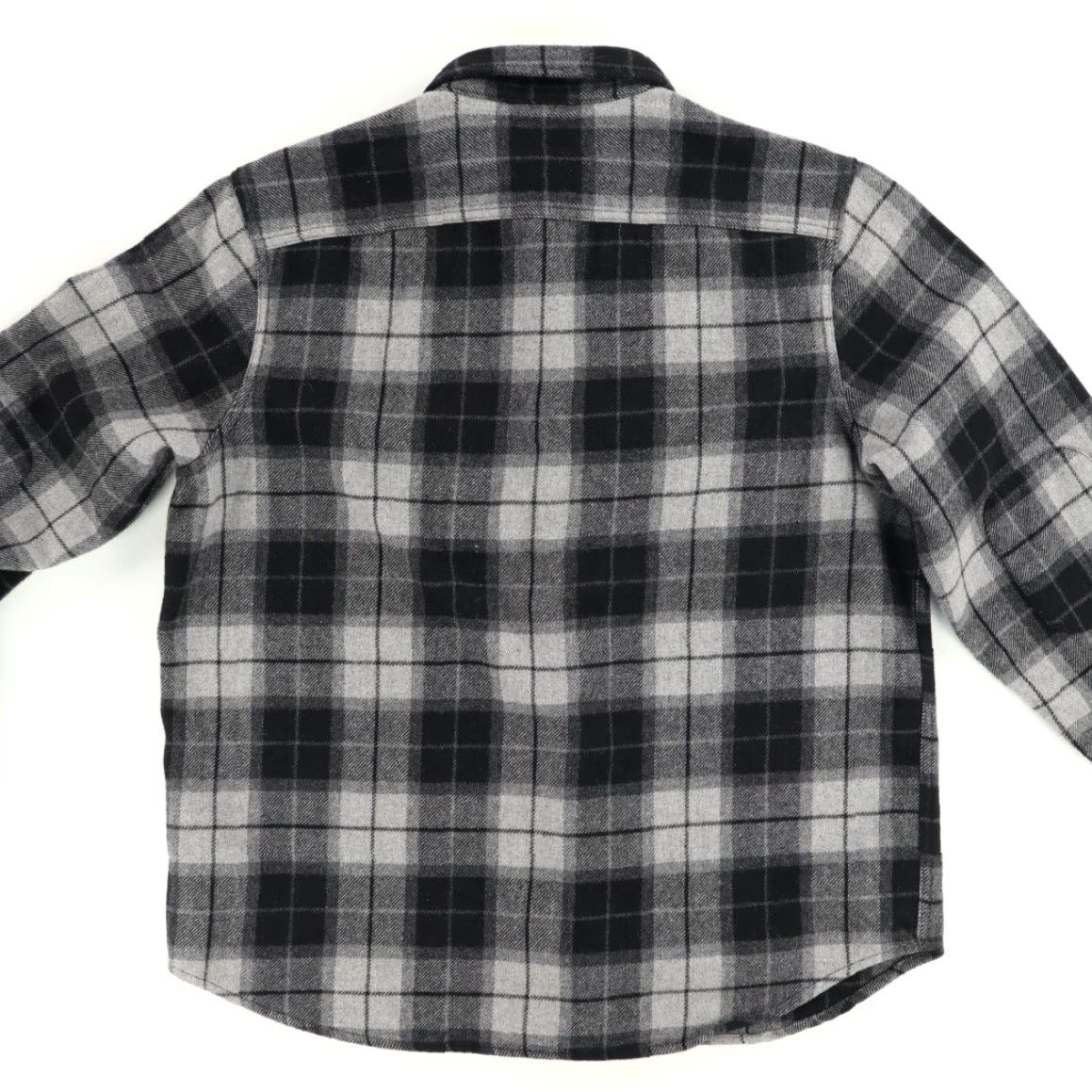 Vintage Wallin & Bros Heavy Wool Flannel Plaid Long Sleeve Button Up Shirt Gray Men L Size US L / EU 52-54 / 3 - 4 Thumbnail